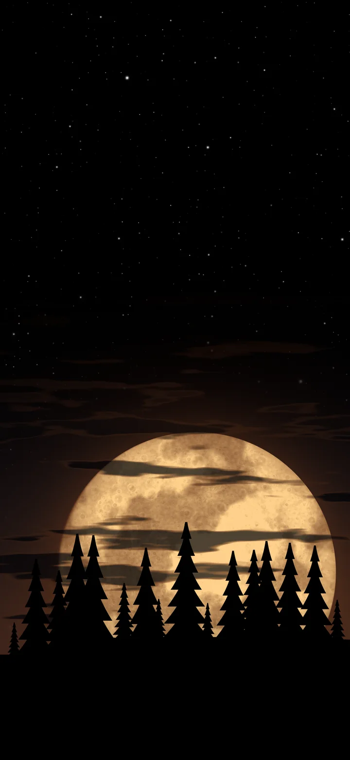 Black Moonrise wallpaper for iPhone and Android