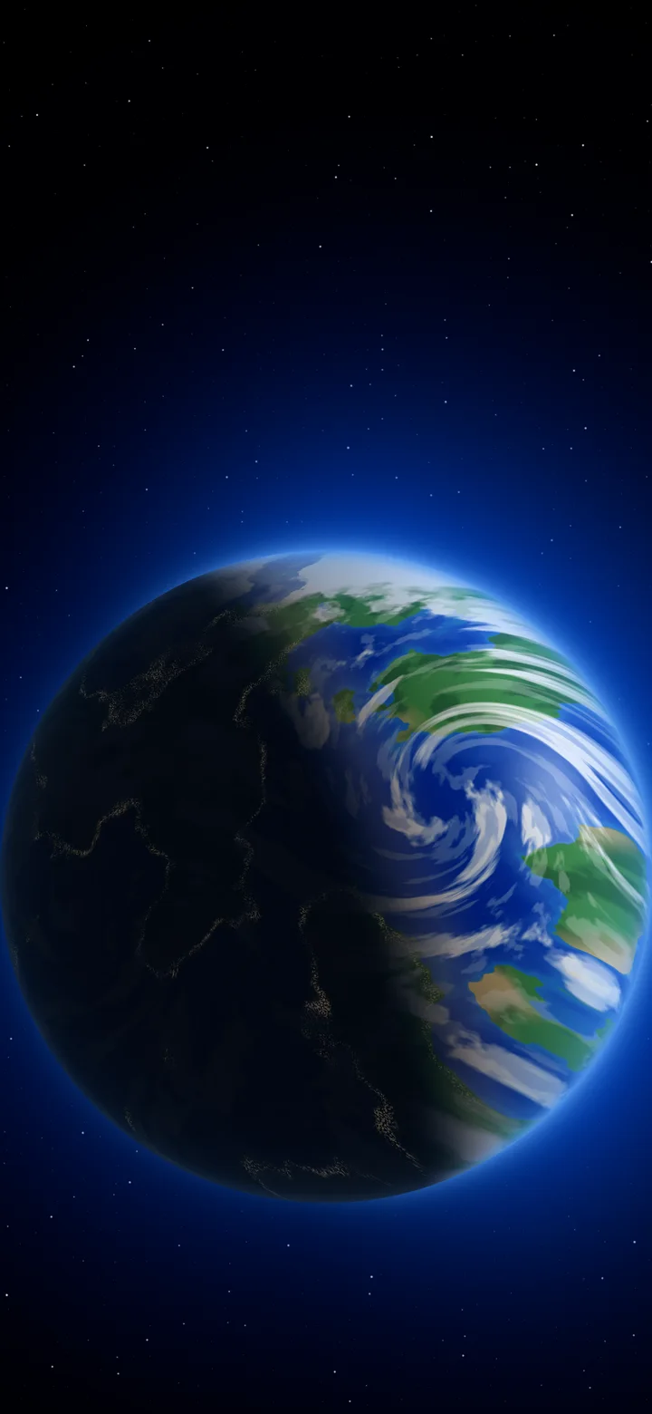 Black Planet Earth wallpaper for iPhone and Android