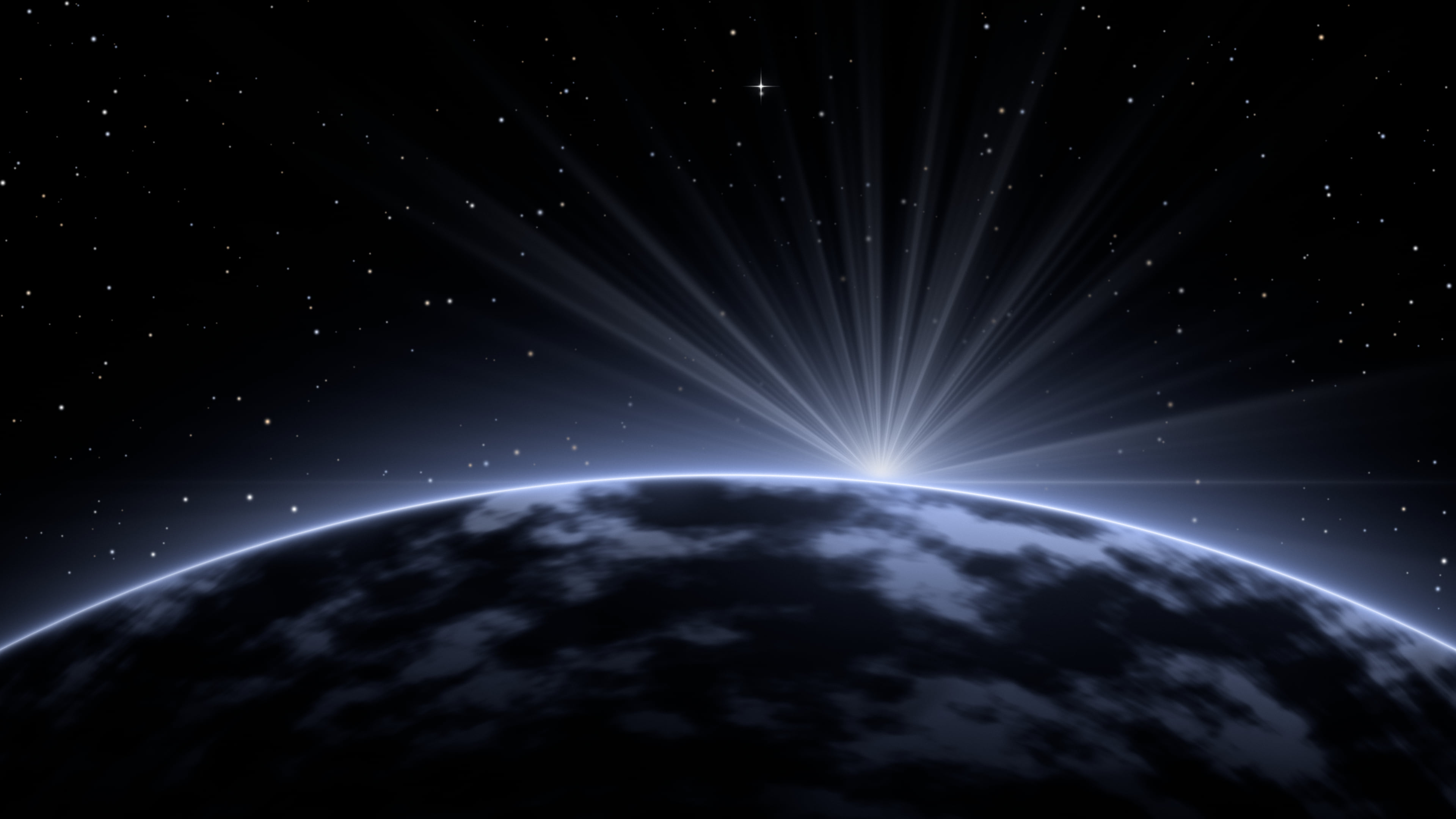 Black Planet Horizon desktop wallpaper in 4K