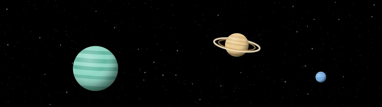 Black Planets dual monitor wallpaper, 7680 × 2160