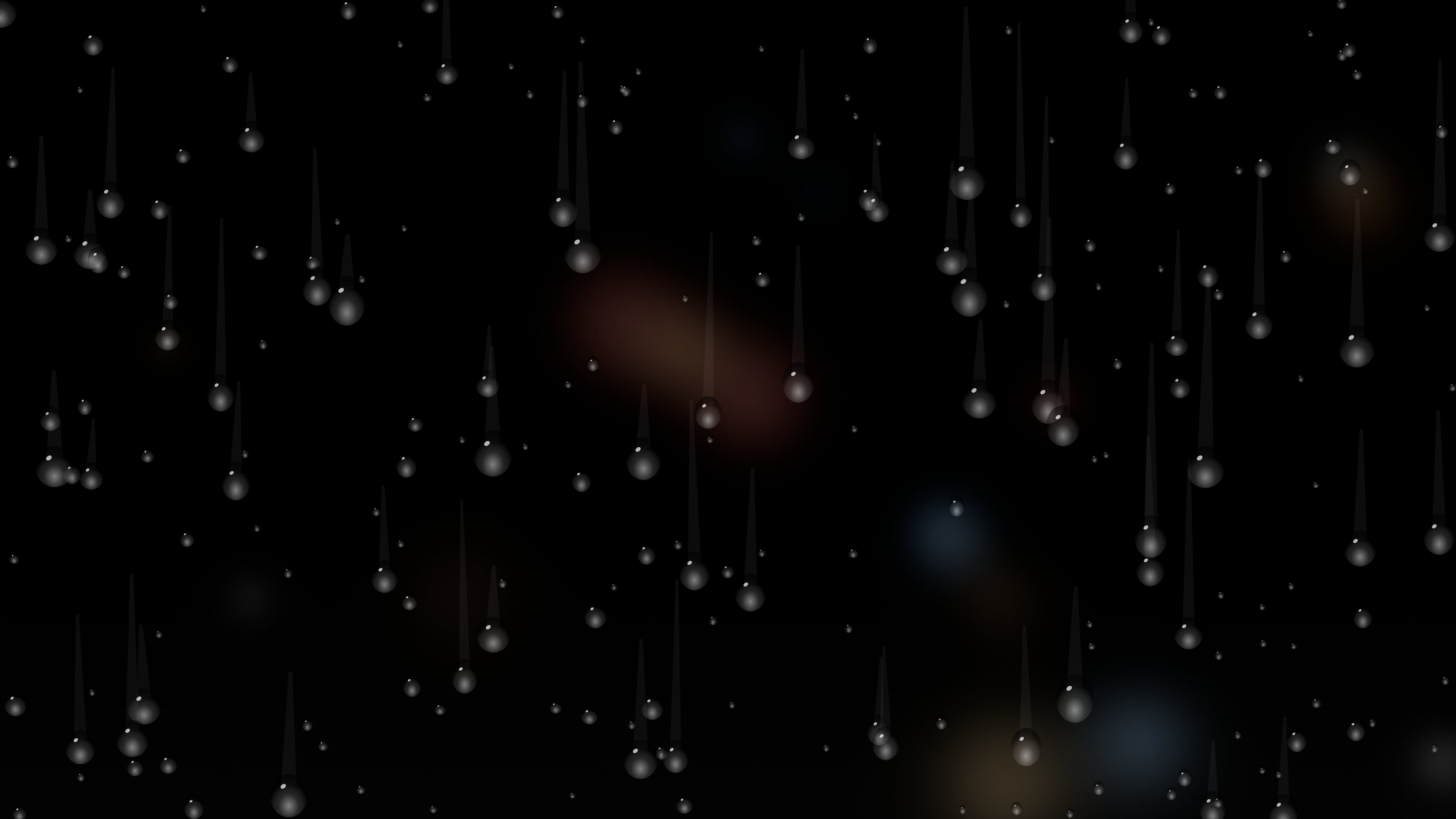 Black Rainy Window desktop wallpaper in 4K