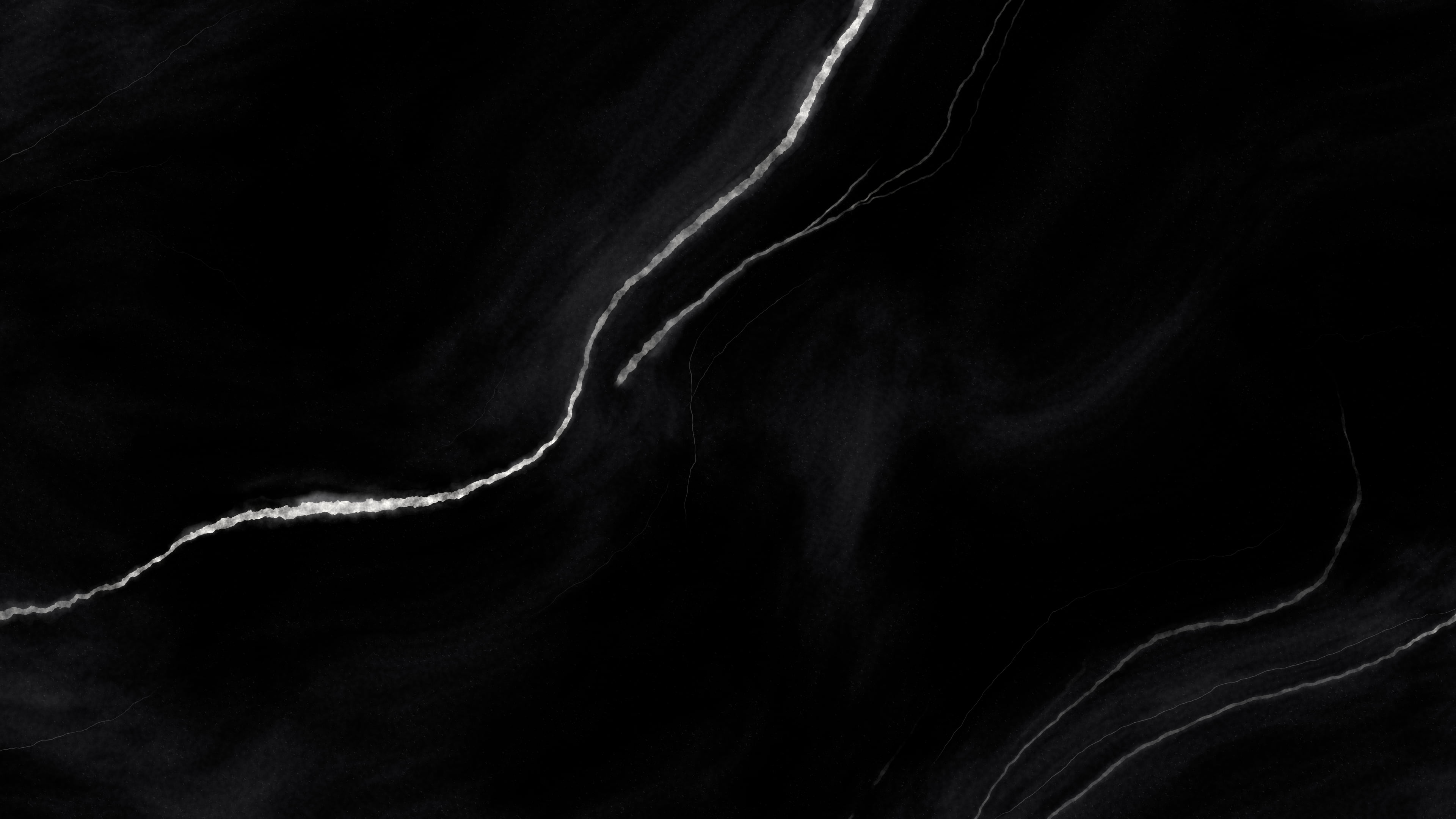 Black Veined Marble desktop wallpaper in 4K