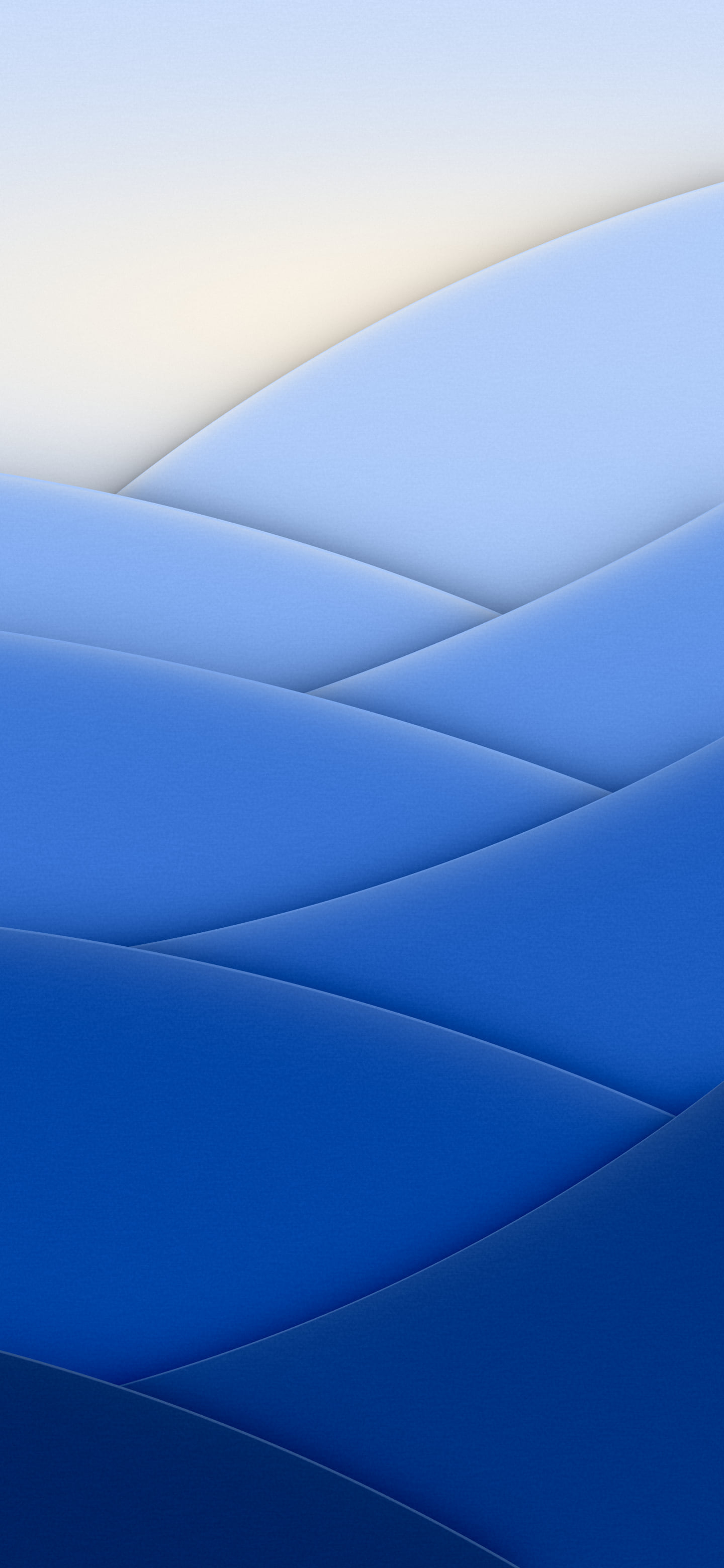 Blue 3D Paper Cut Abstract Arcs wallpaper for iPhone and Android