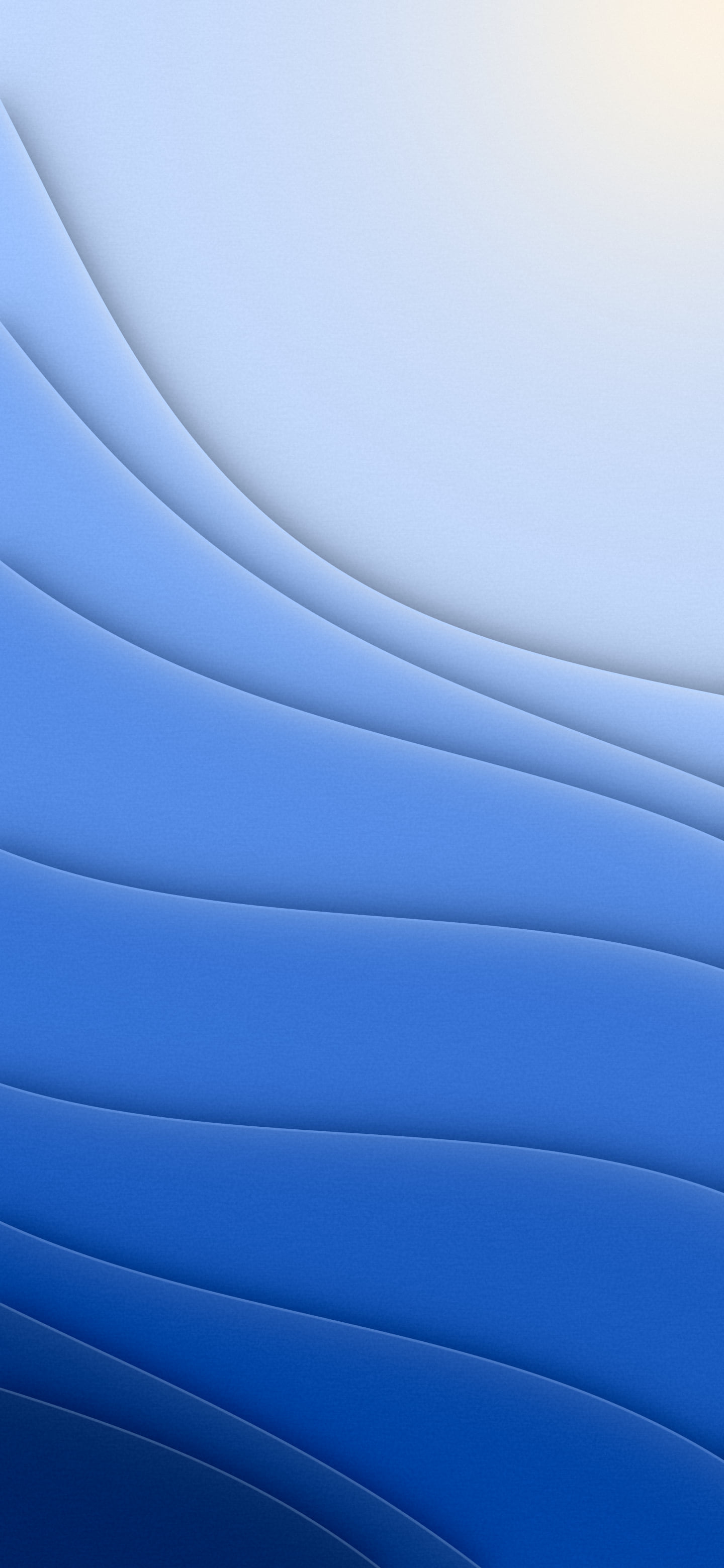 Blue 3D Paper Cut Abstract Curves wallpaper for iPhone and Android