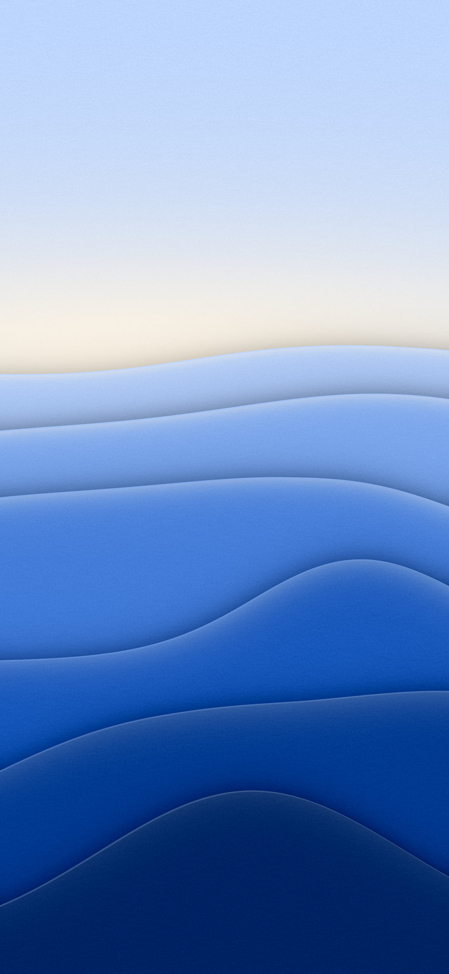 Blue 3D Paper Cut Abstract Layers wallpaper for iPhone and Android