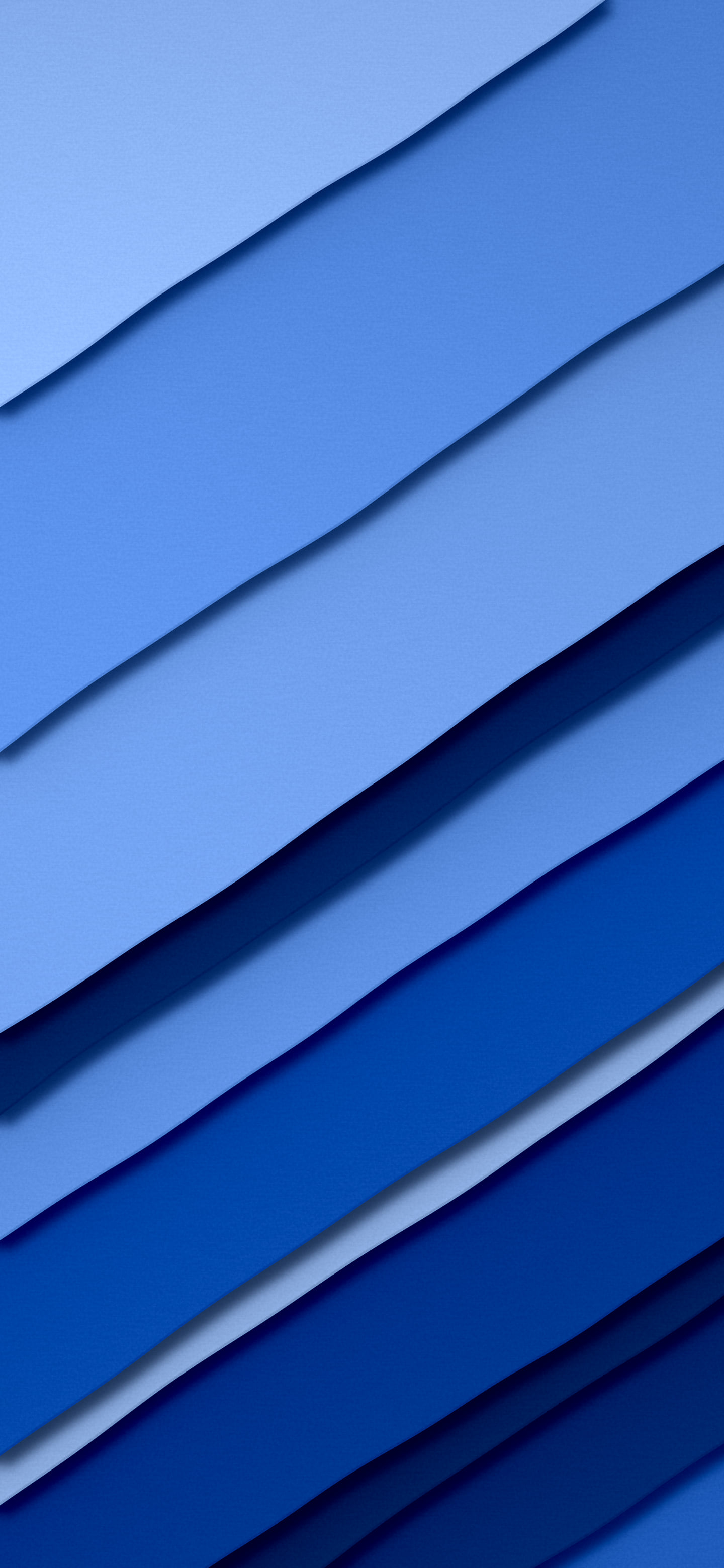 Blue 3D Paper Cut Stripes wallpaper for iPhone and Android