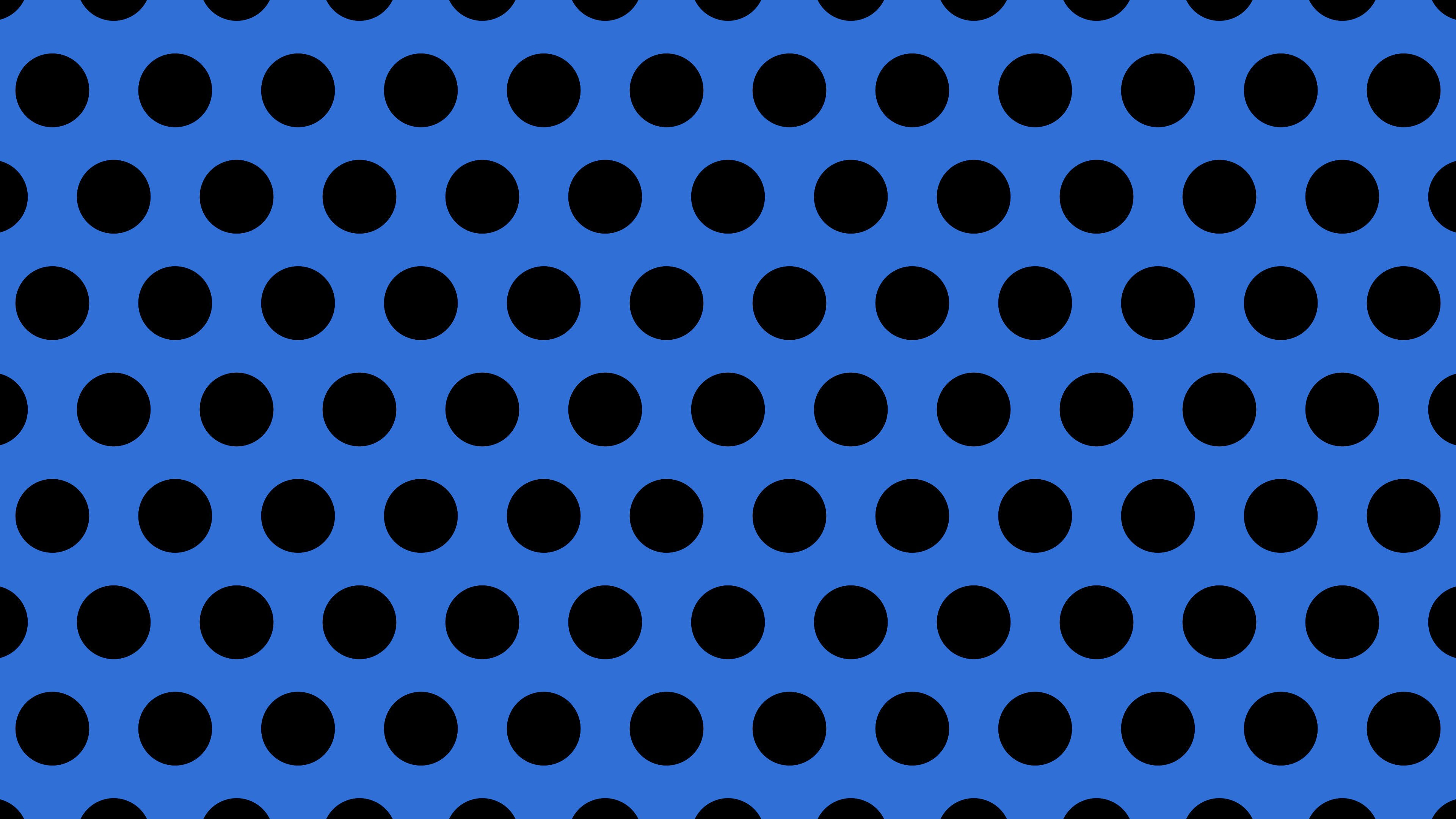 Blue and Black Polka Dot desktop wallpaper in 4K