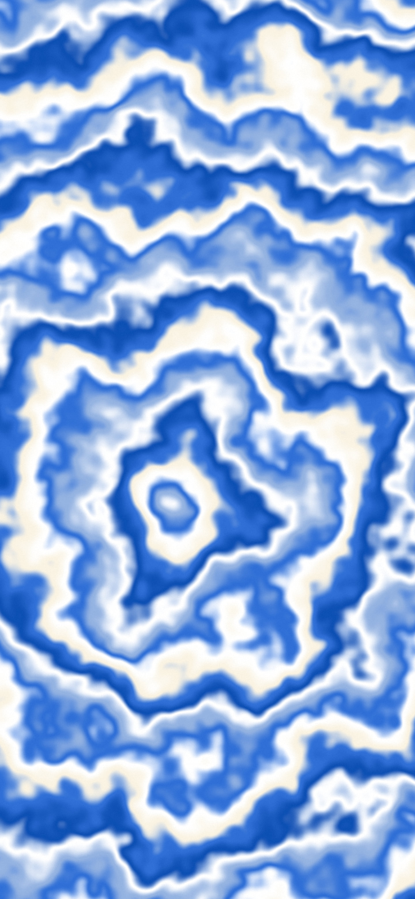 Blue and Cream Bullseye Tie Dye wallpaper for iPhone and Android