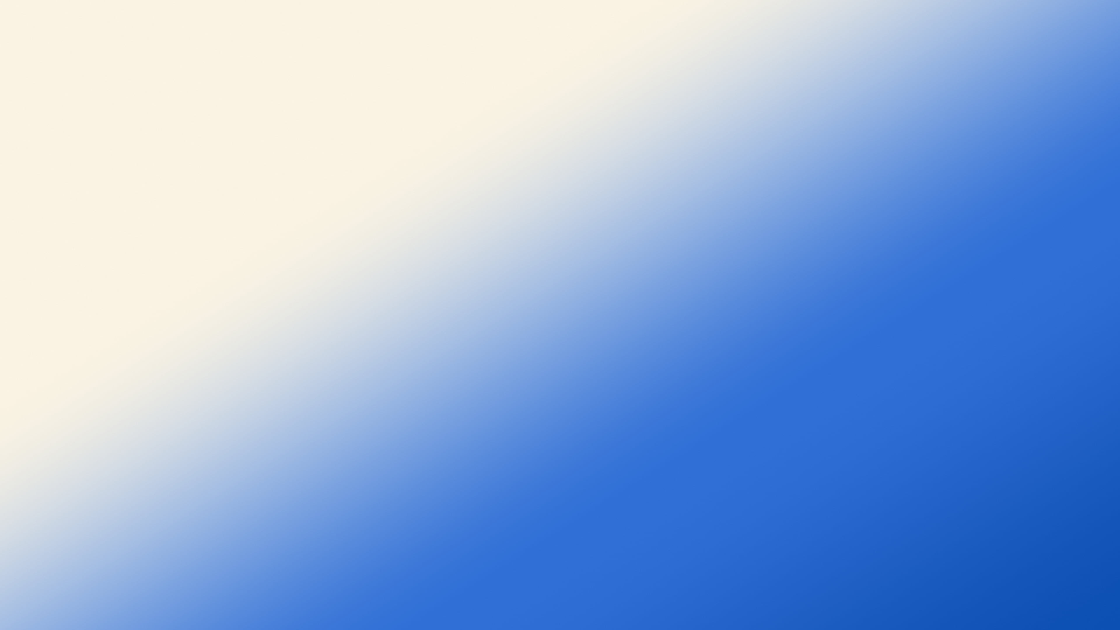 Blue and Cream Diagonal Ombre Gradient desktop wallpaper in 4K