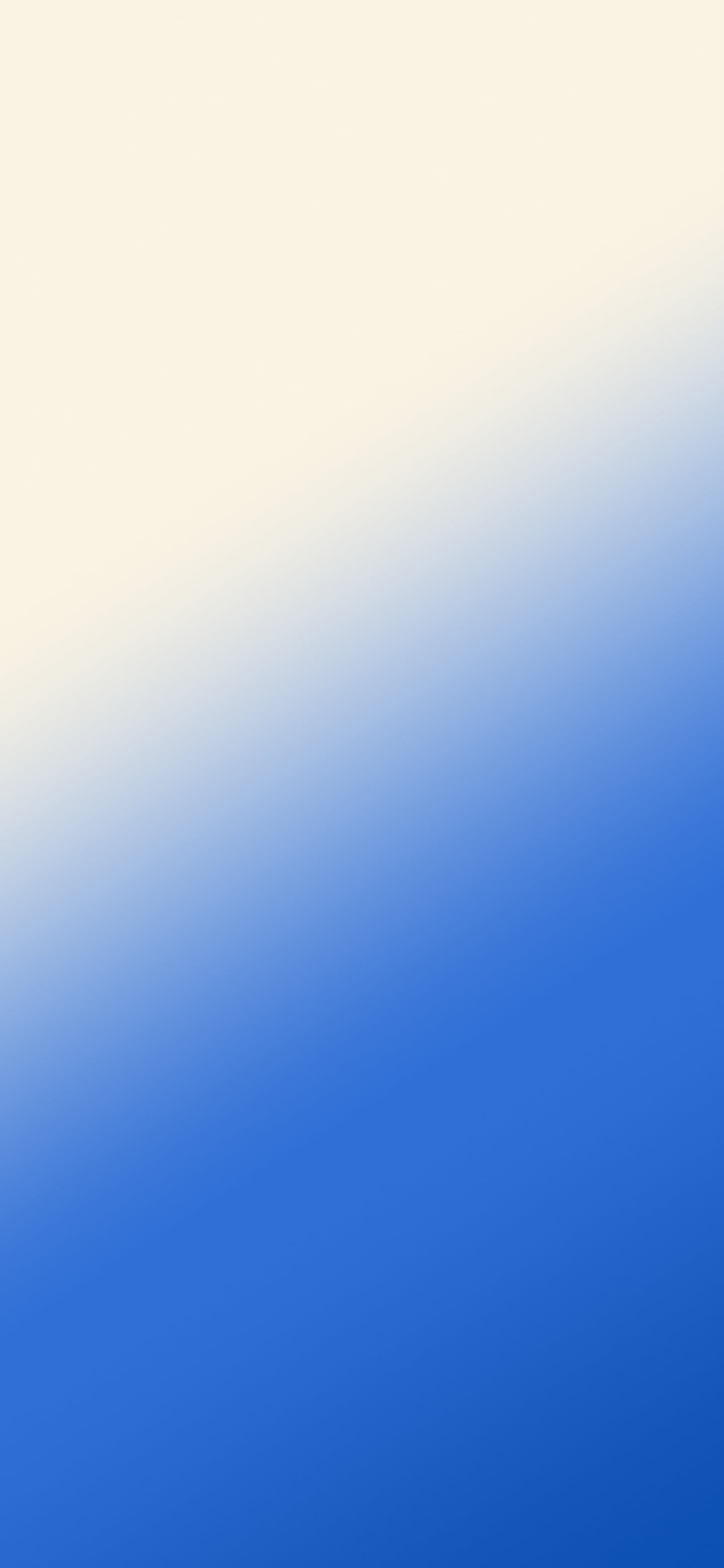 Blue and Cream Diagonal Ombre Gradient wallpaper for iPhone and Android
