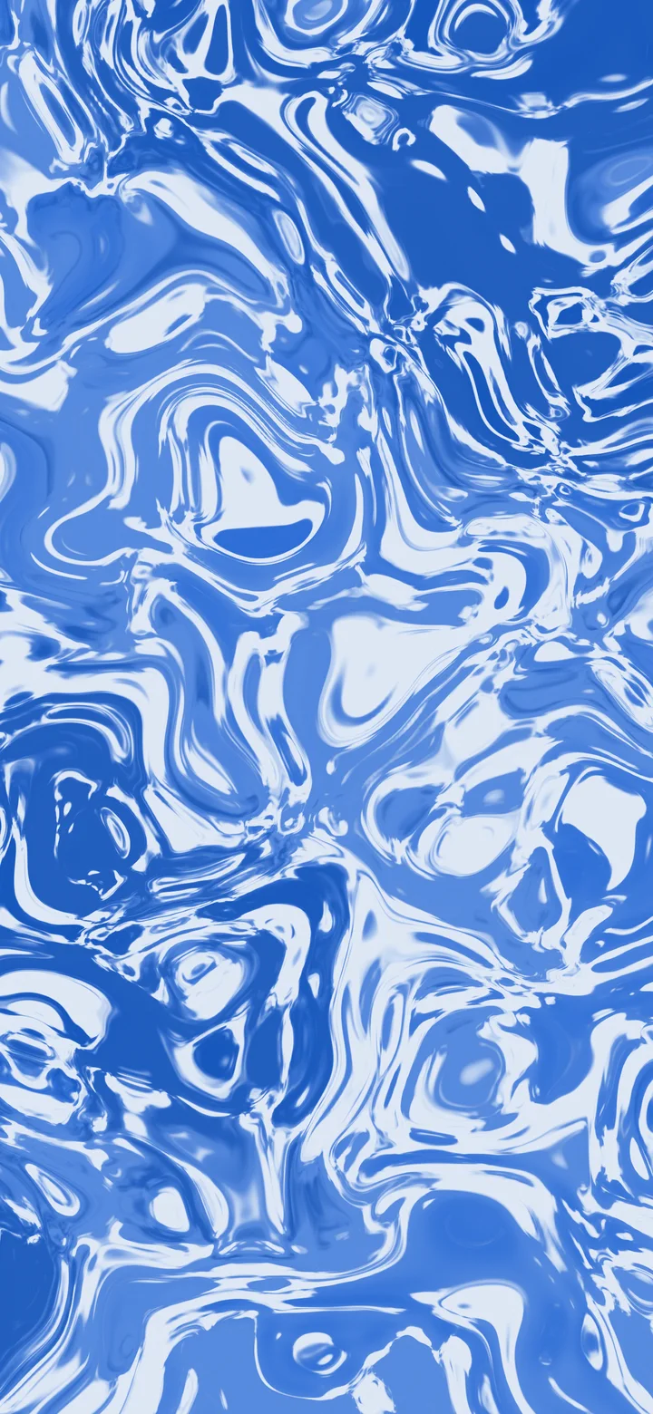 Blue and Cream Liquid Marble wallpaper for iPhone and Android