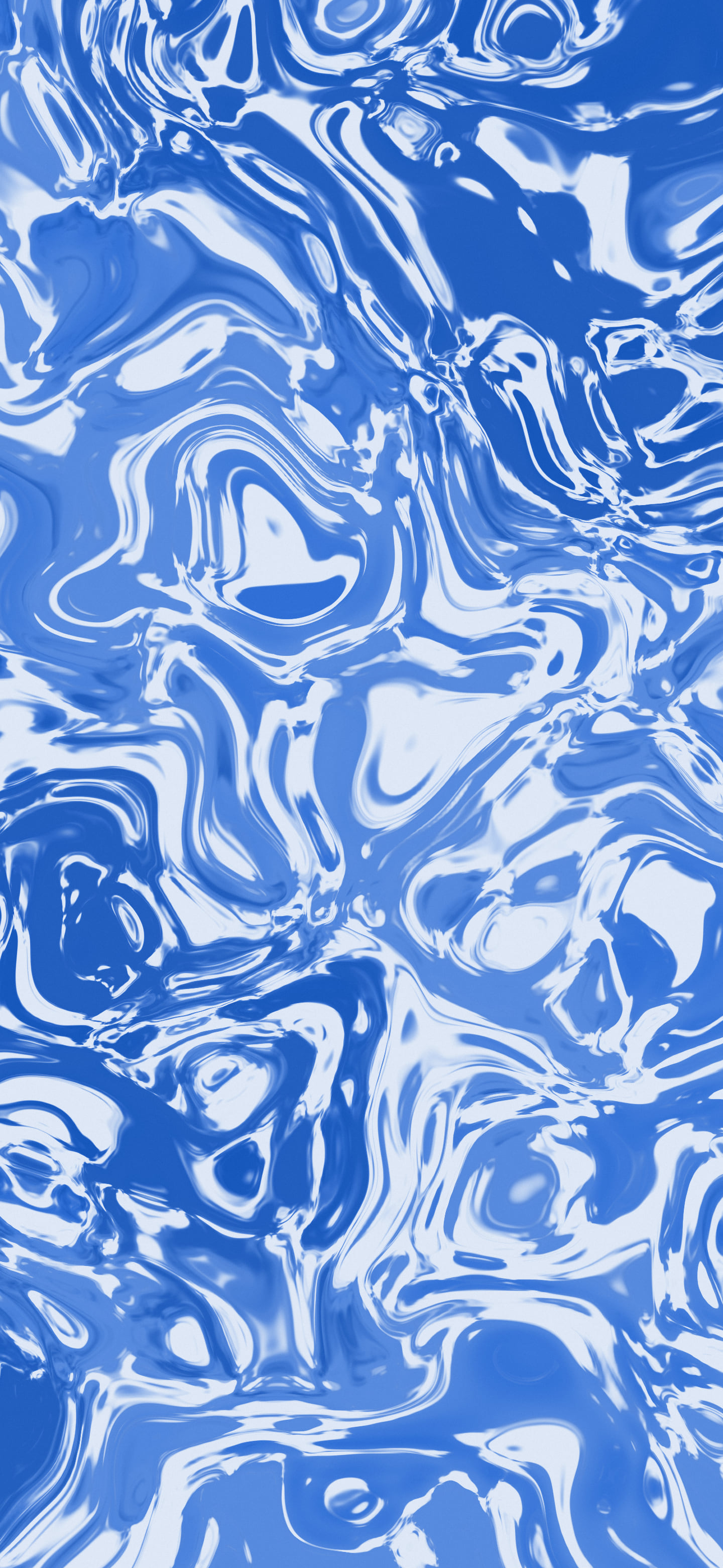 Blue and Cream Liquid Marble wallpaper for iPhone and Android