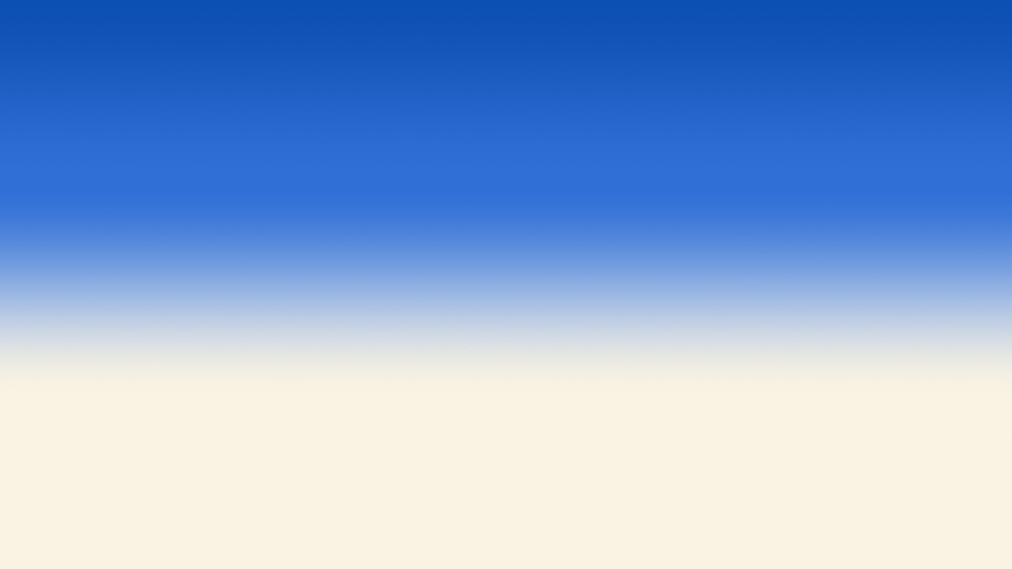 Blue and Cream Ombre Gradient desktop wallpaper in 4K