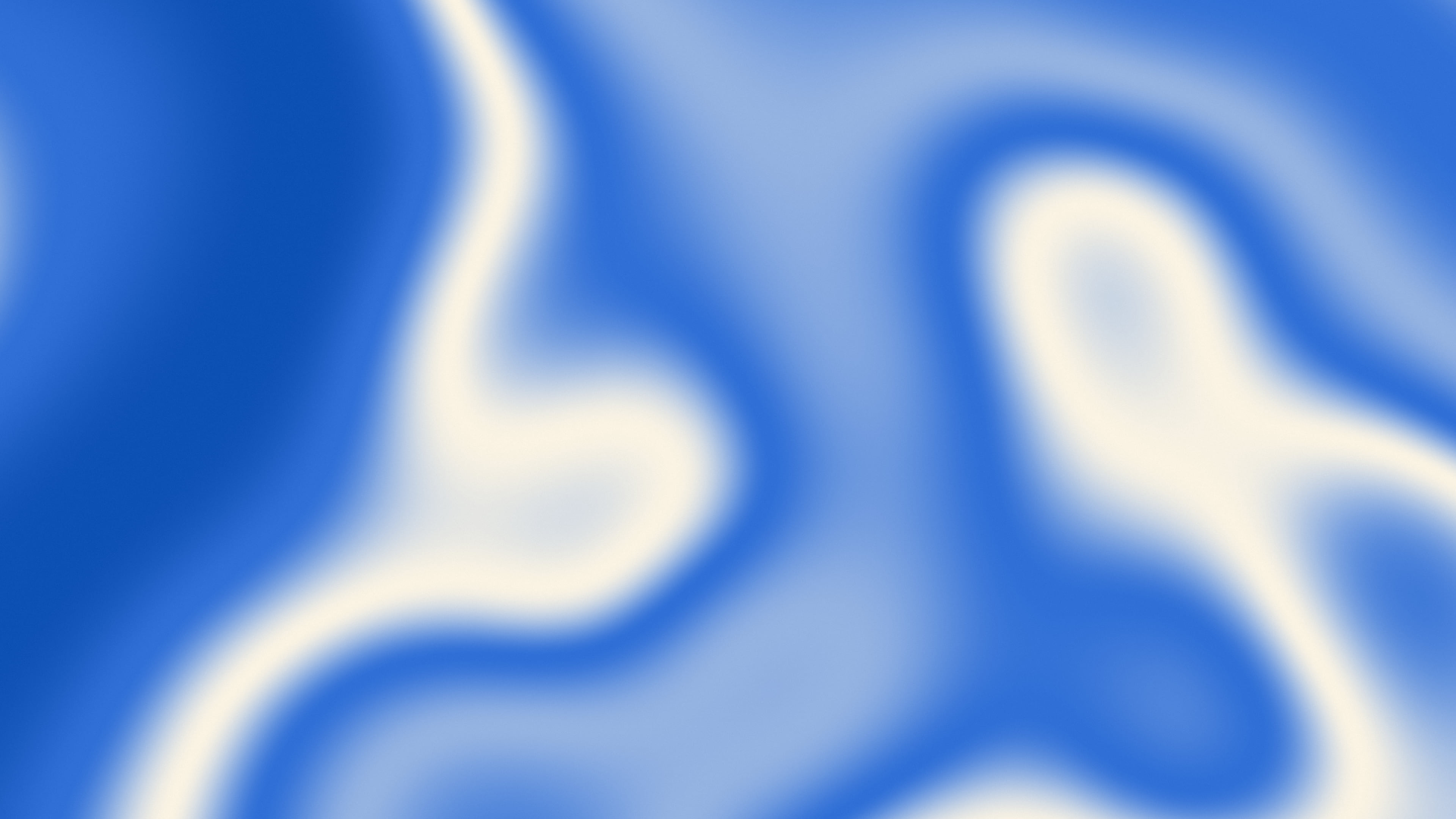 Blue and Cream Silky Gradient desktop wallpaper in 4K