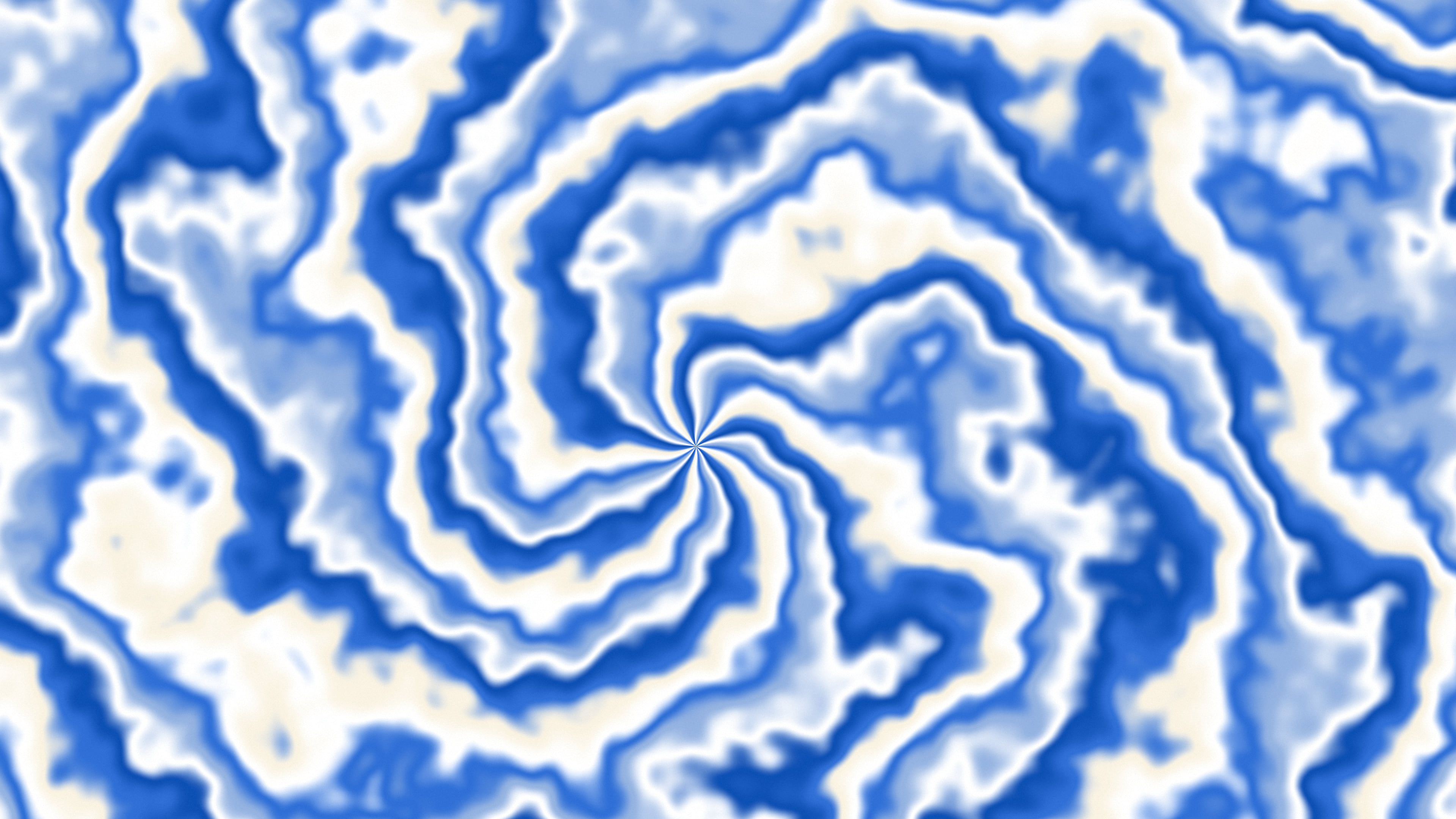 Blue and Cream Spiral Tie Dye desktop wallpaper in 4K