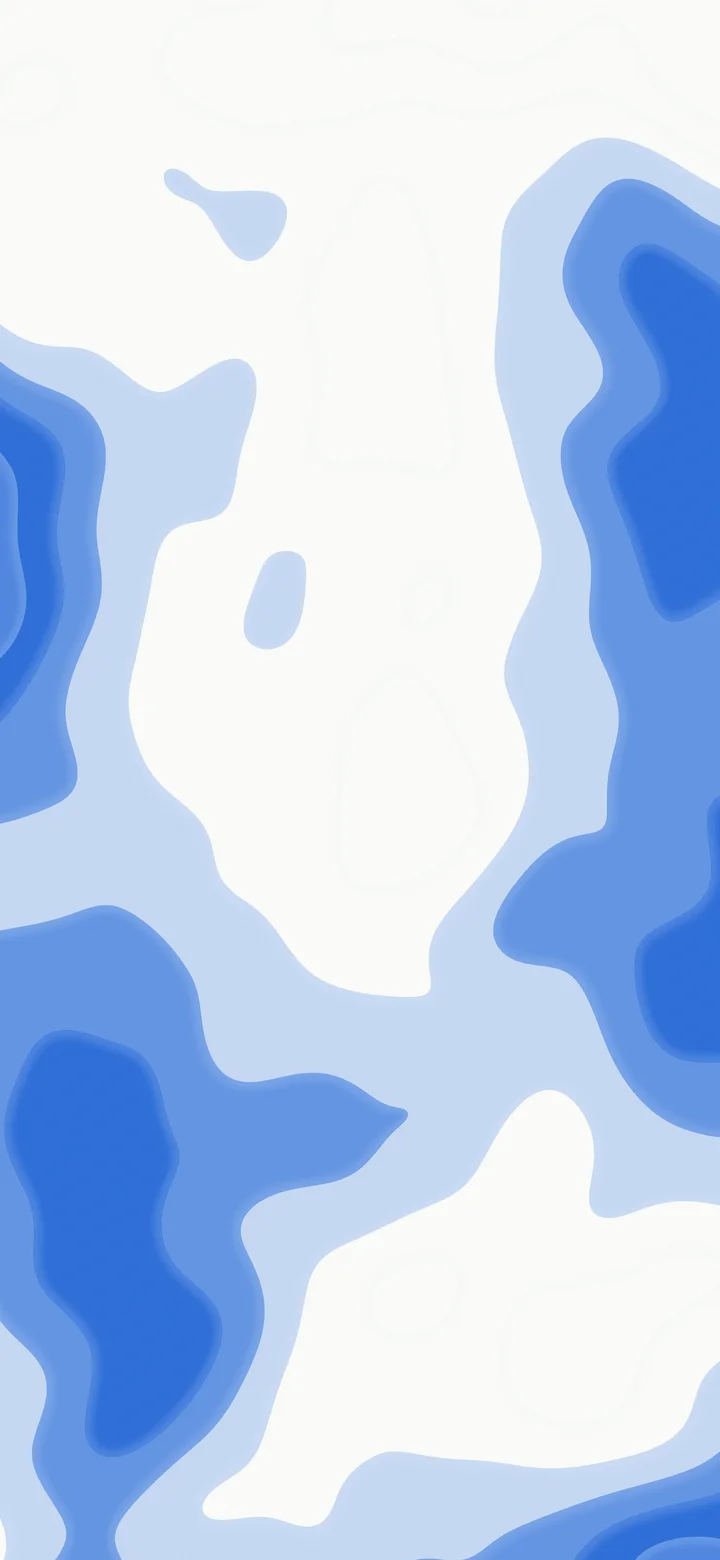 Blue and White Layered Topographic wallpaper for iPhone and Android