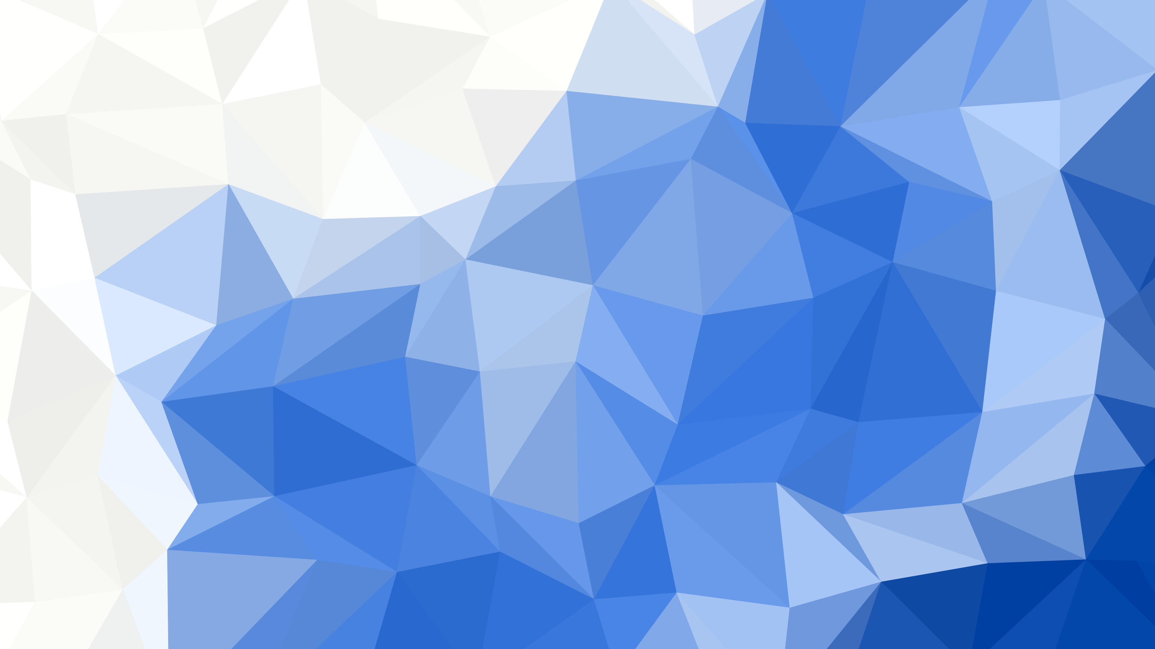 Blue and White Low Poly desktop wallpaper in 4K