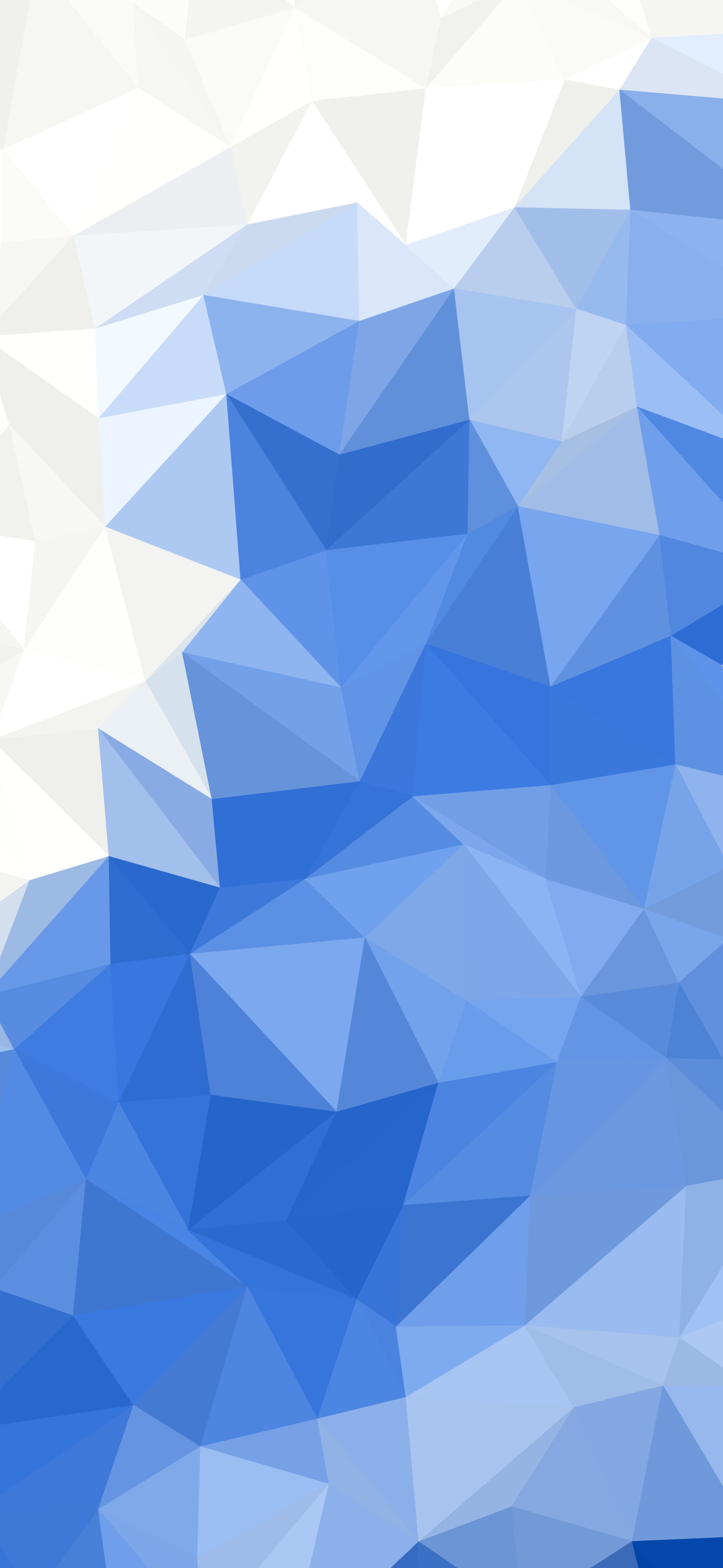 Blue and White Low Poly wallpaper for iPhone and Android