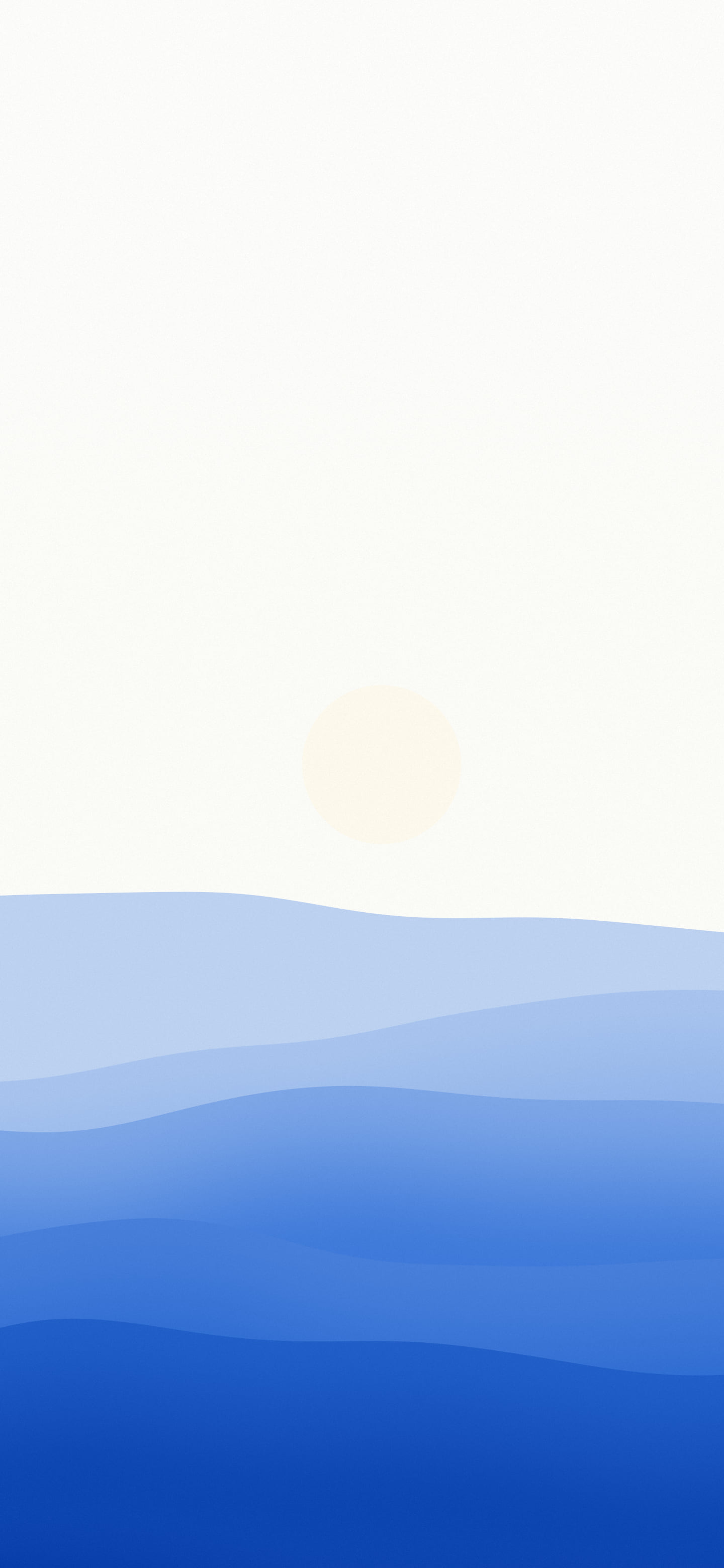 Blue and White Minimalist Desert Dunes wallpaper for iPhone and Android