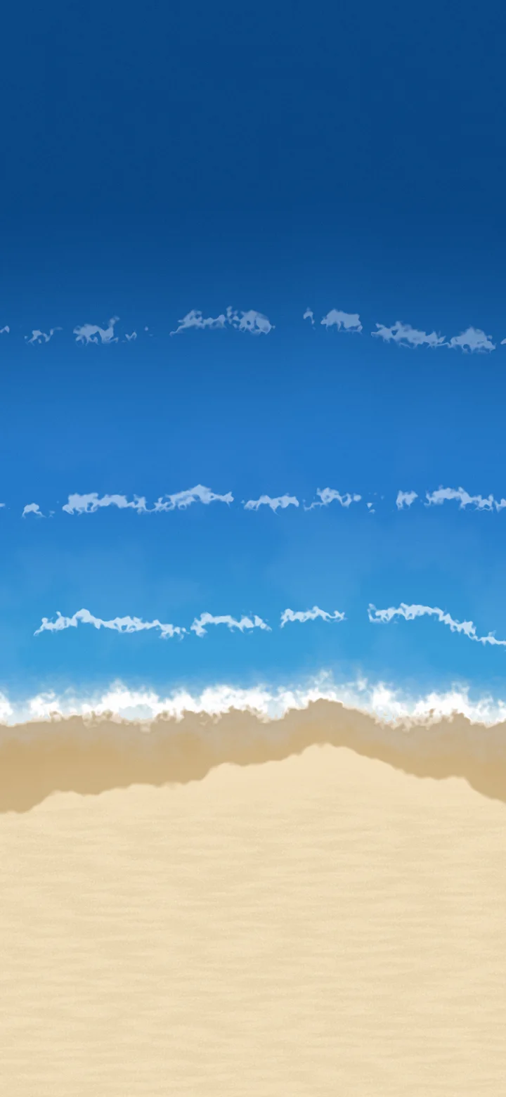 Blue Beach Shoreline wallpaper for iPhone and Android
