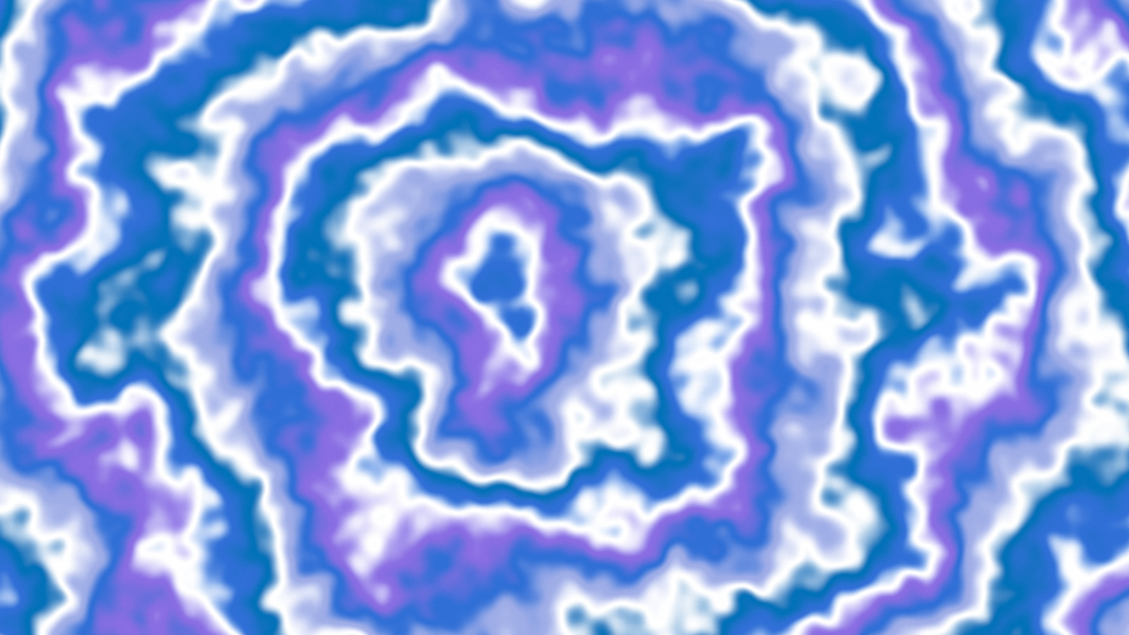 Blue Bullseye Tie Dye desktop wallpaper in 4K