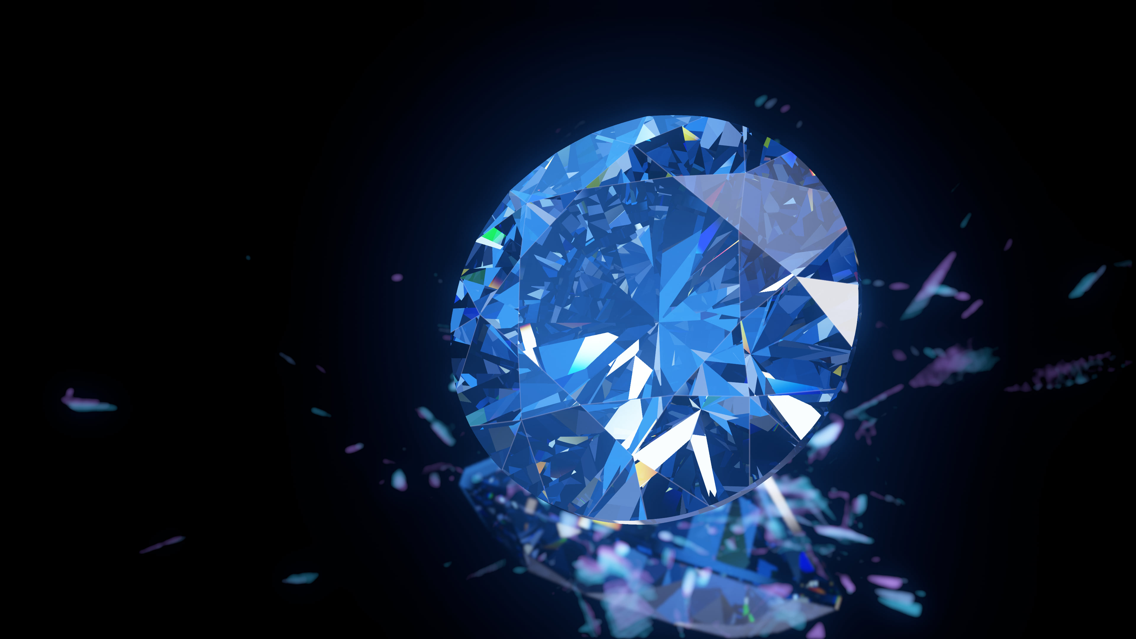 Blue Diamond desktop wallpaper in 4K