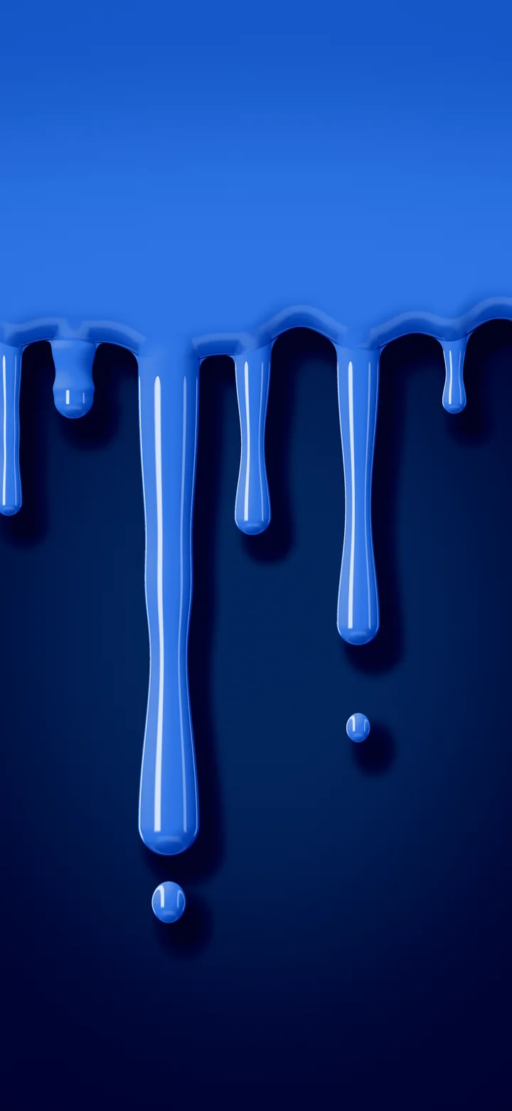 Blue Dripping Slime wallpaper for iPhone and Android