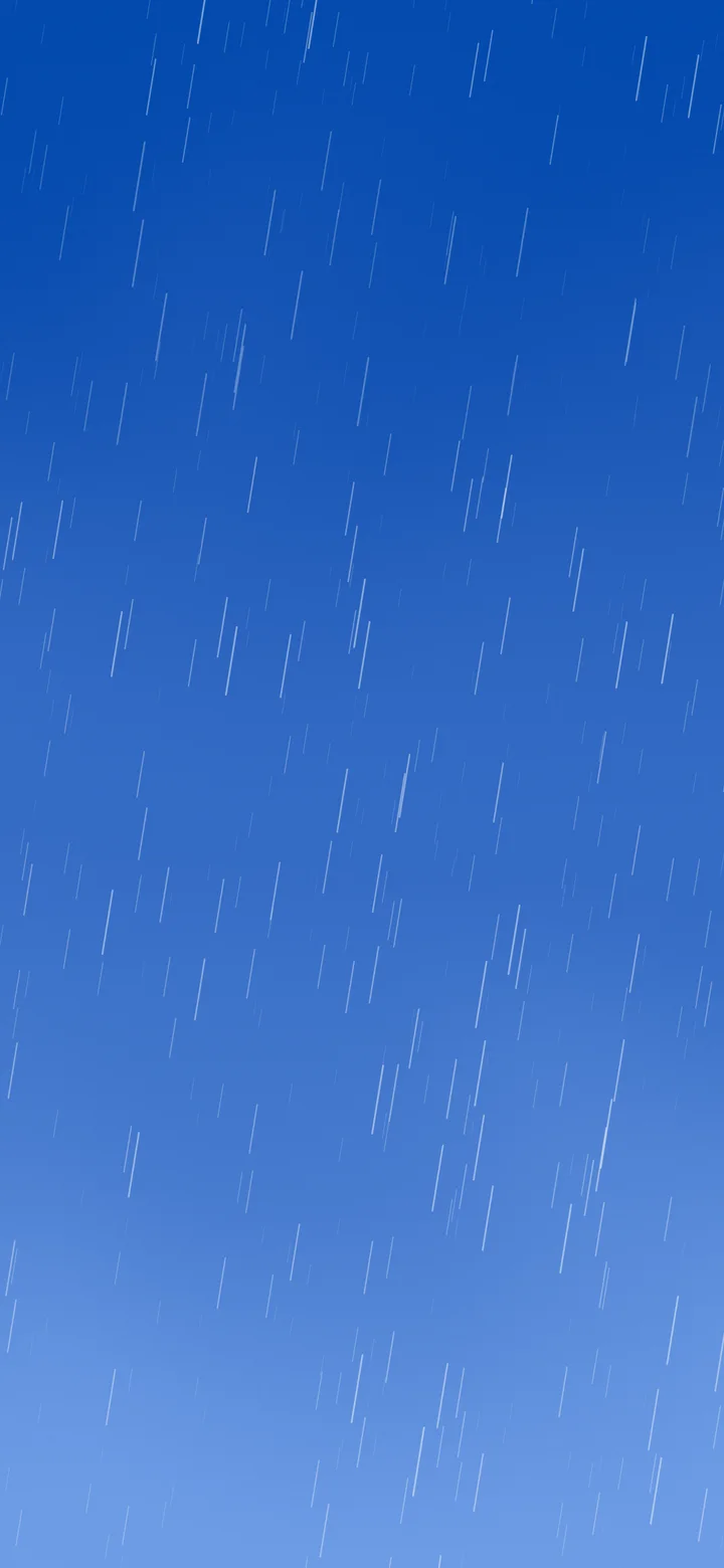 Blue Falling Rain wallpaper for iPhone and Android