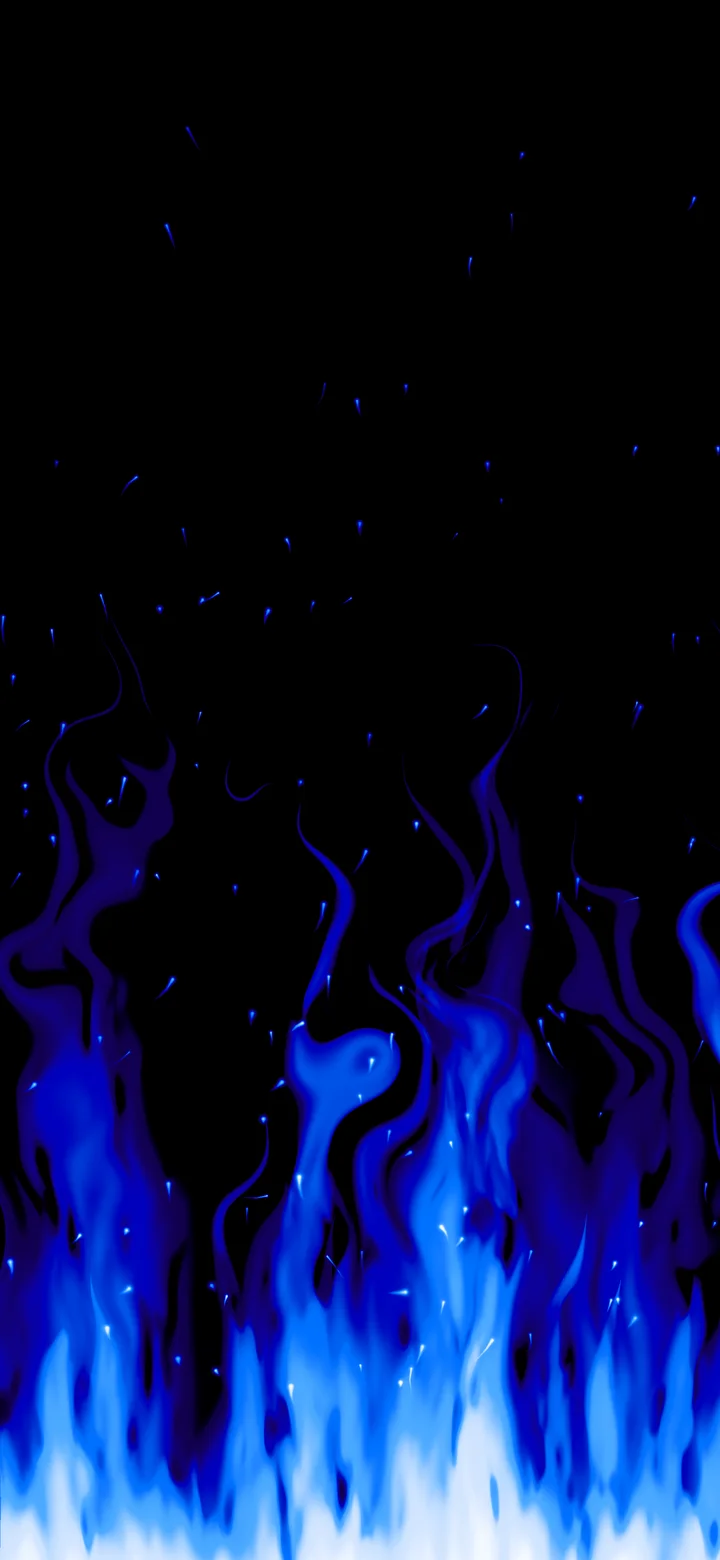 Blue Flames wallpaper for iPhone and Android