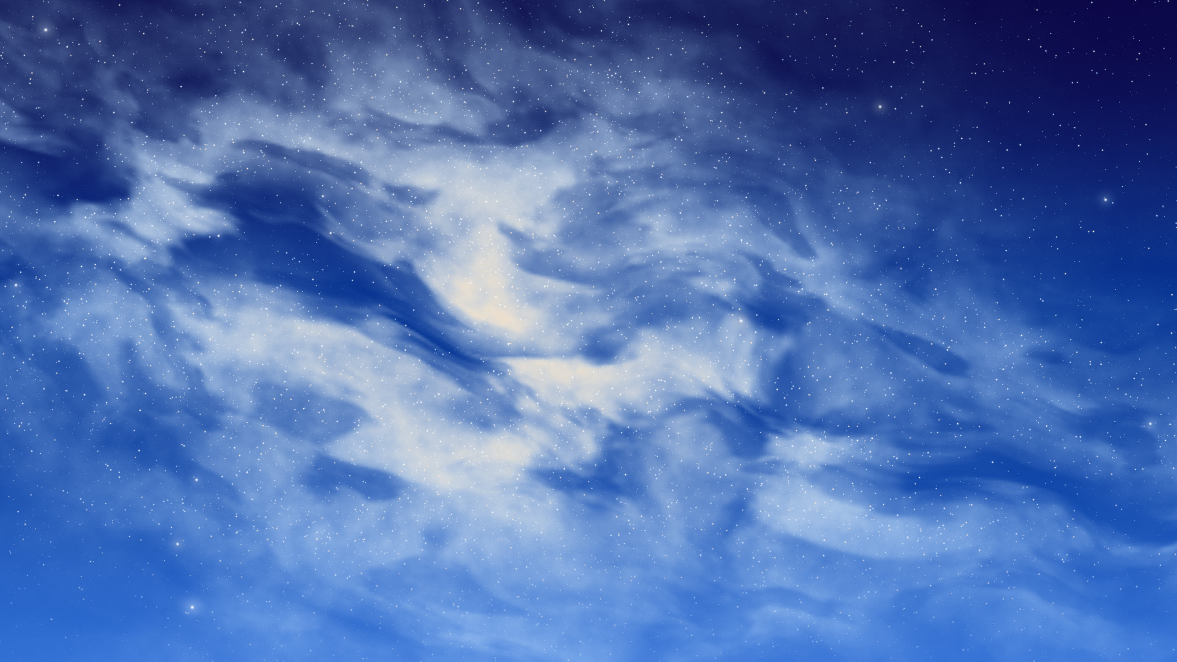 Blue Galaxy Core desktop wallpaper in 4K