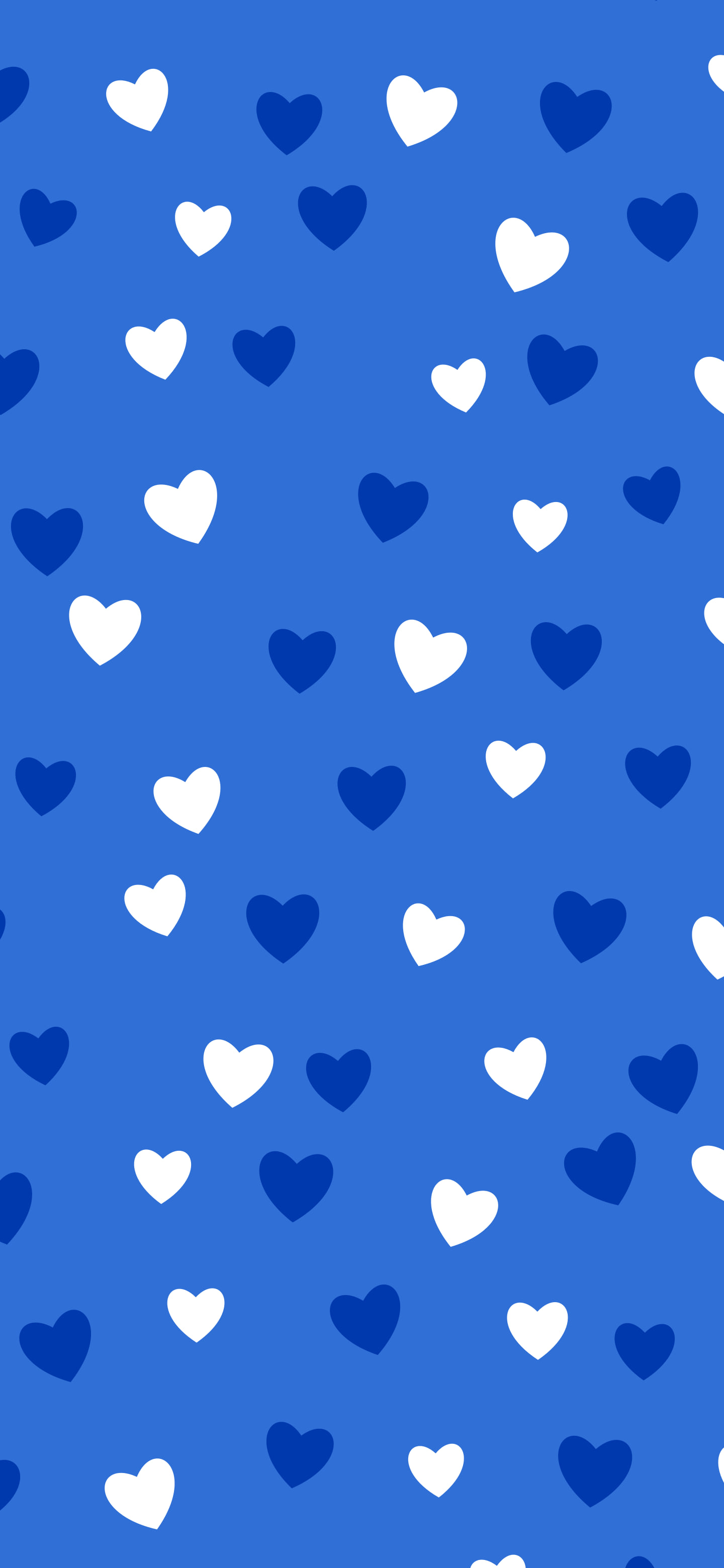 Blue Heart Pattern wallpaper for iPhone and Android