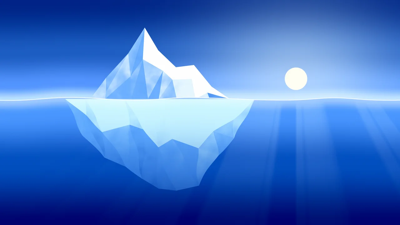 Blue Iceberg desktop wallpaper in 4K
