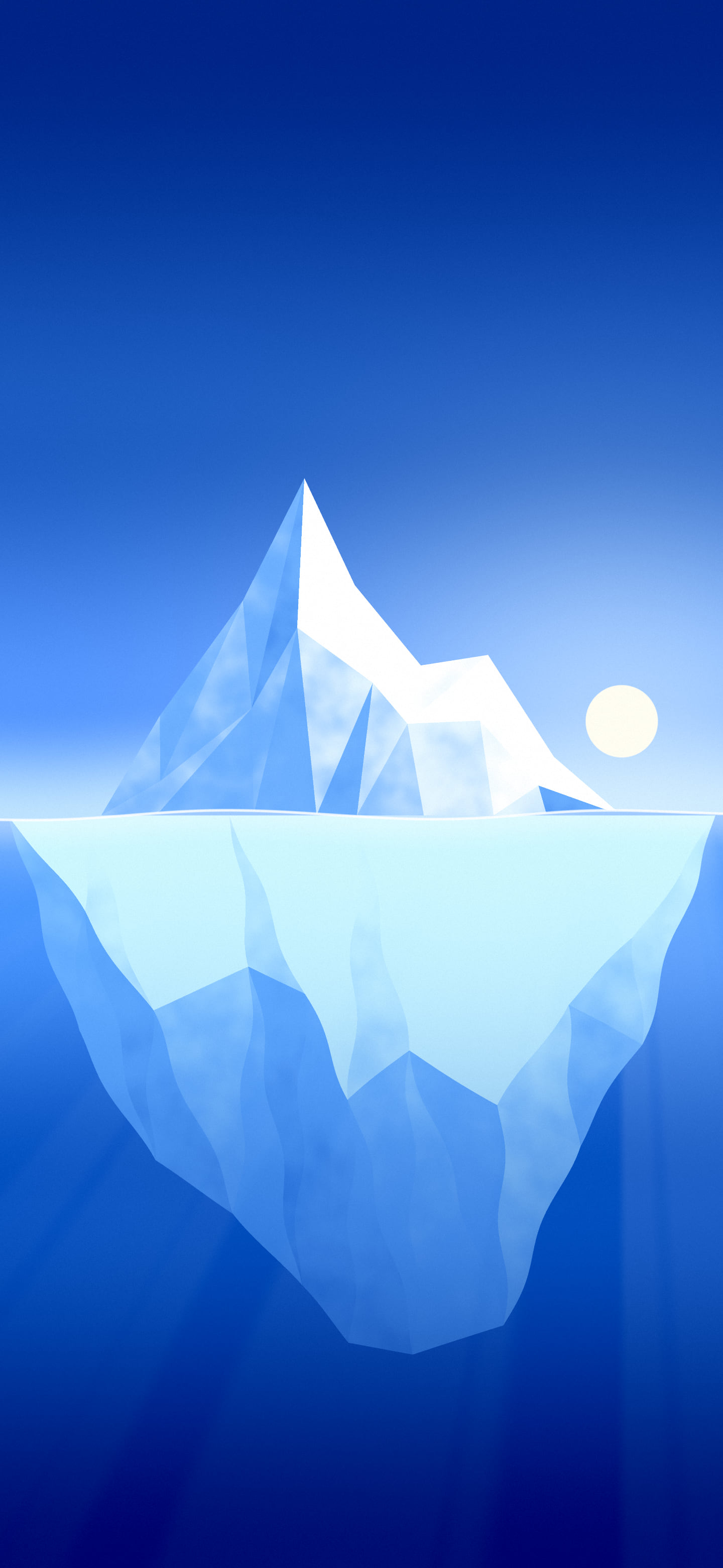 Blue Iceberg wallpaper for iPhone and Android