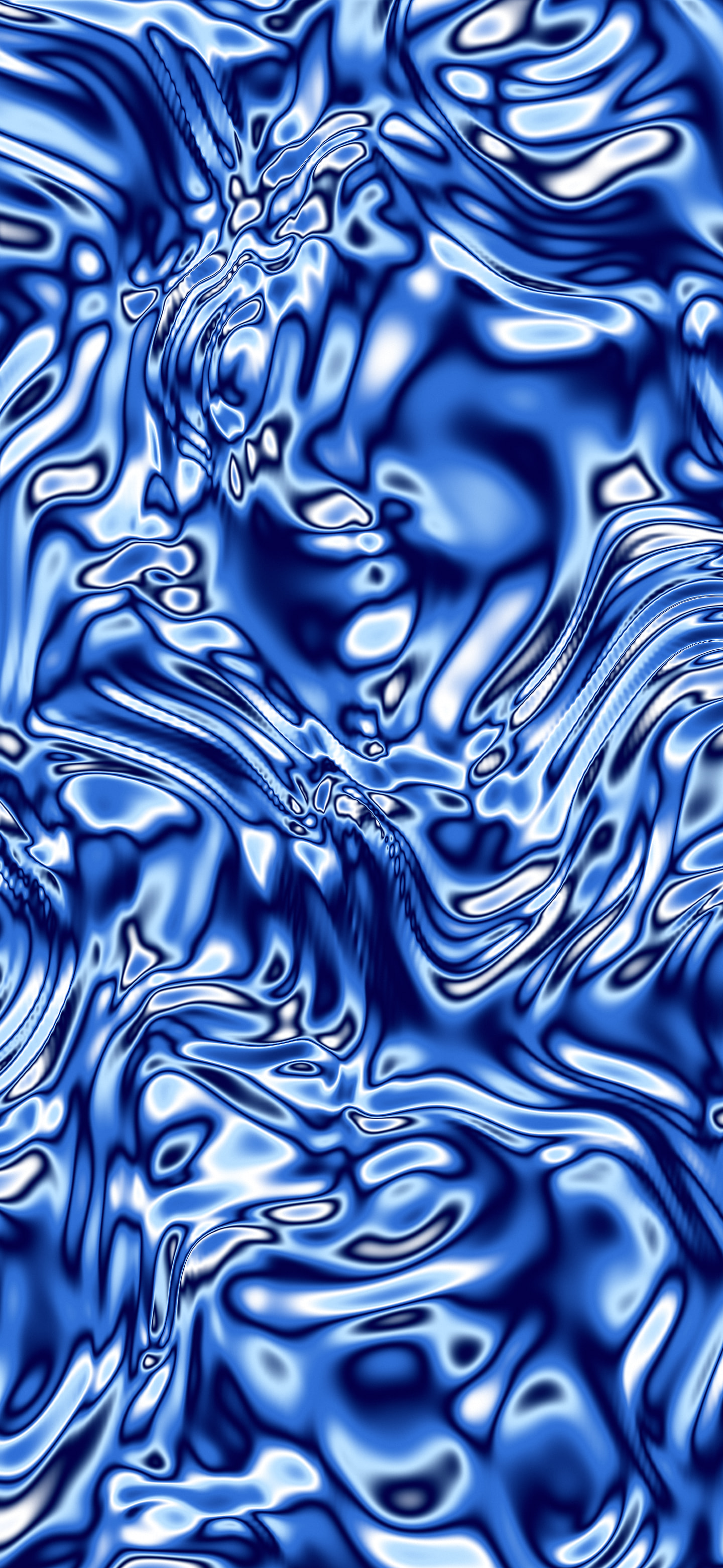 Blue Liquid Chrome wallpaper for iPhone and Android