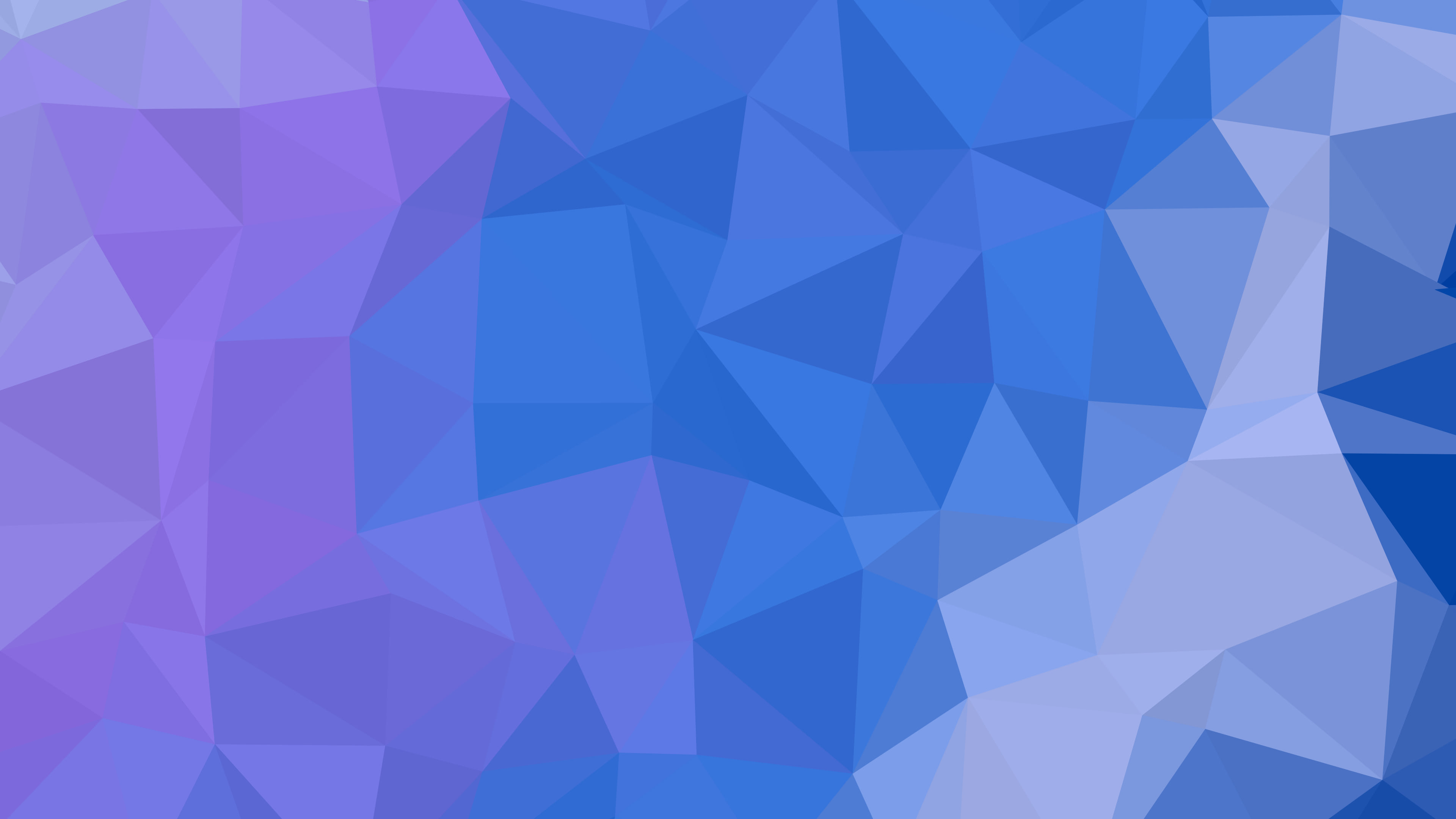 Blue Low Poly desktop wallpaper in 4K