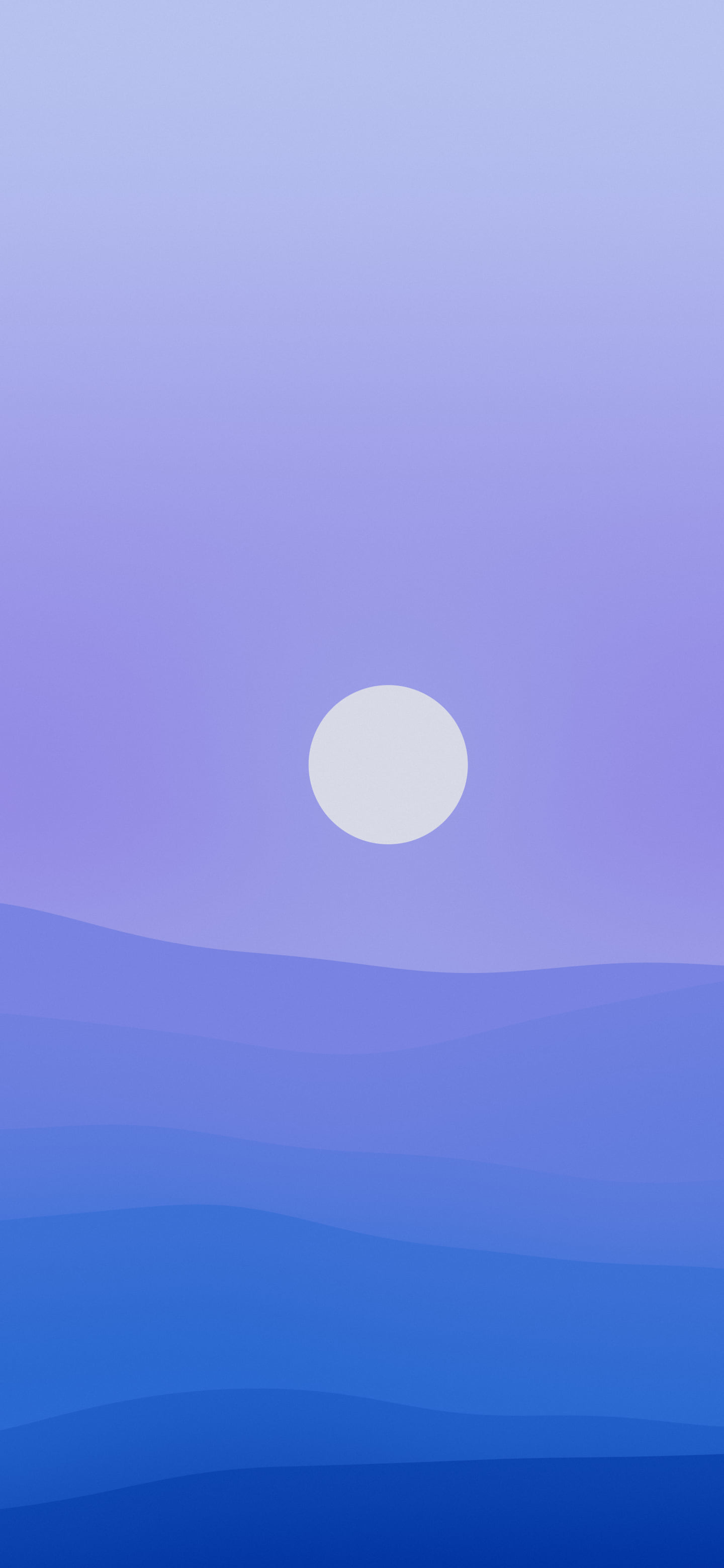 Blue Minimalist Desert Dunes wallpaper for iPhone and Android