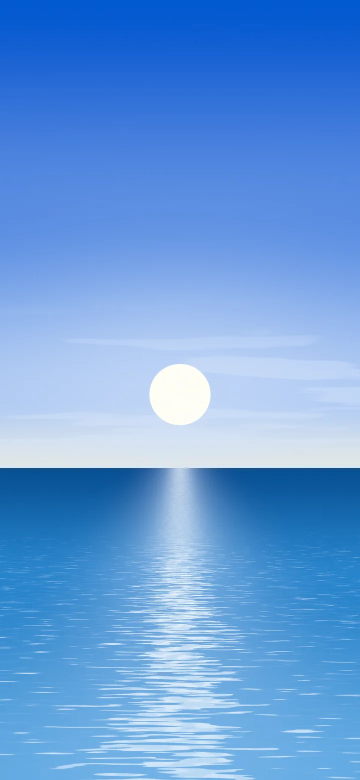 Blue Ocean Horizon wallpaper for iPhone and Android