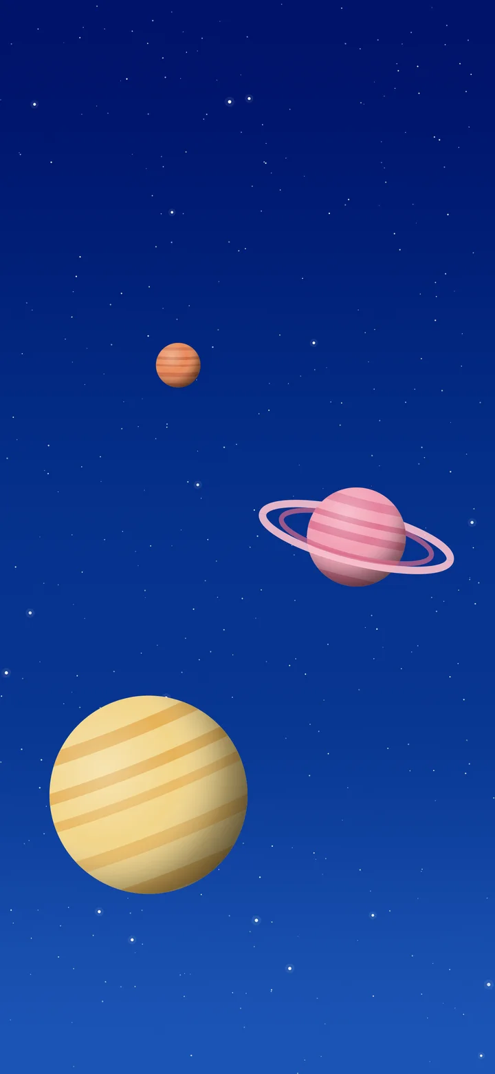 Blue Planets wallpaper for iPhone and Android