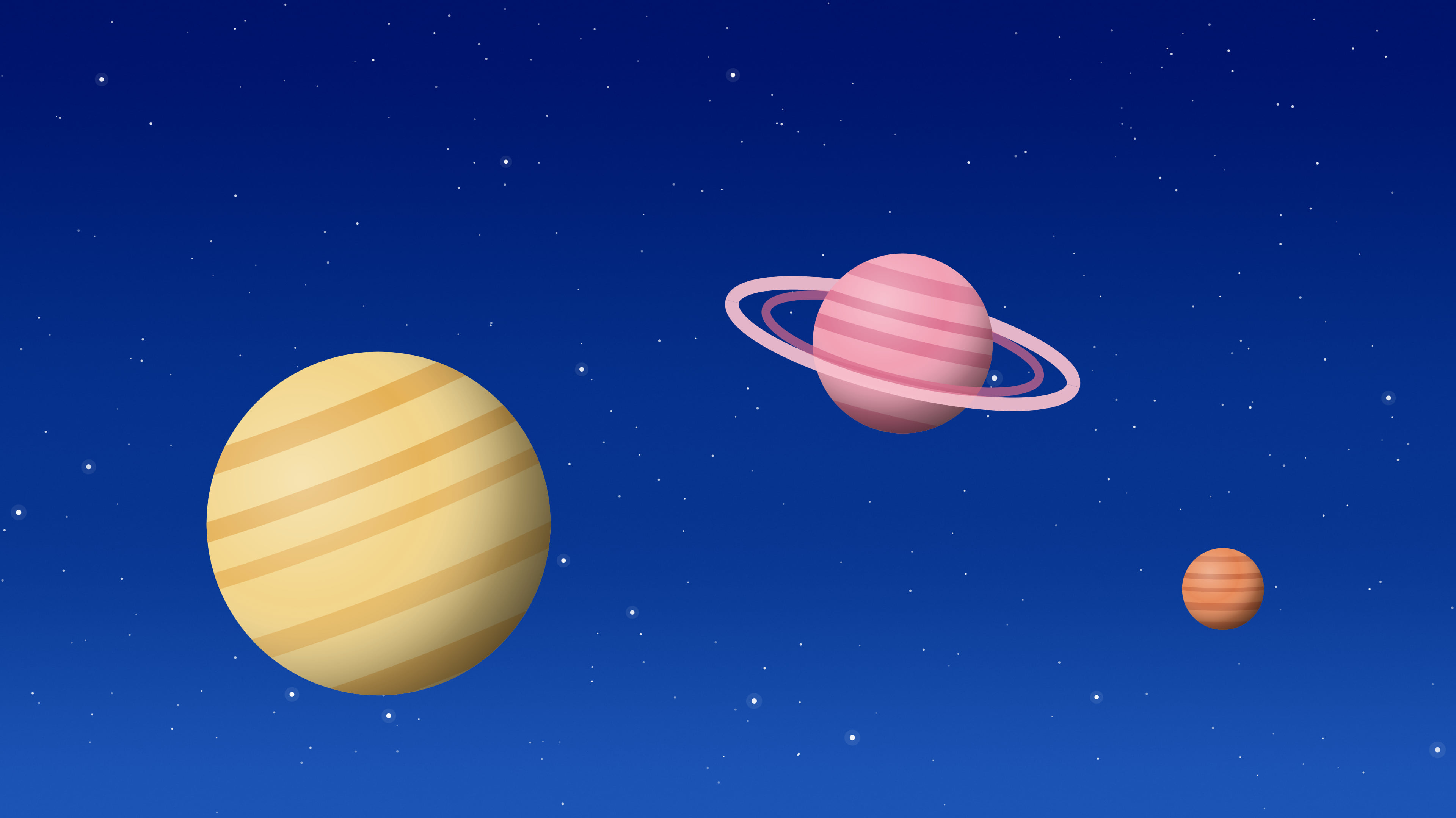 Blue Planets desktop wallpaper in 4K