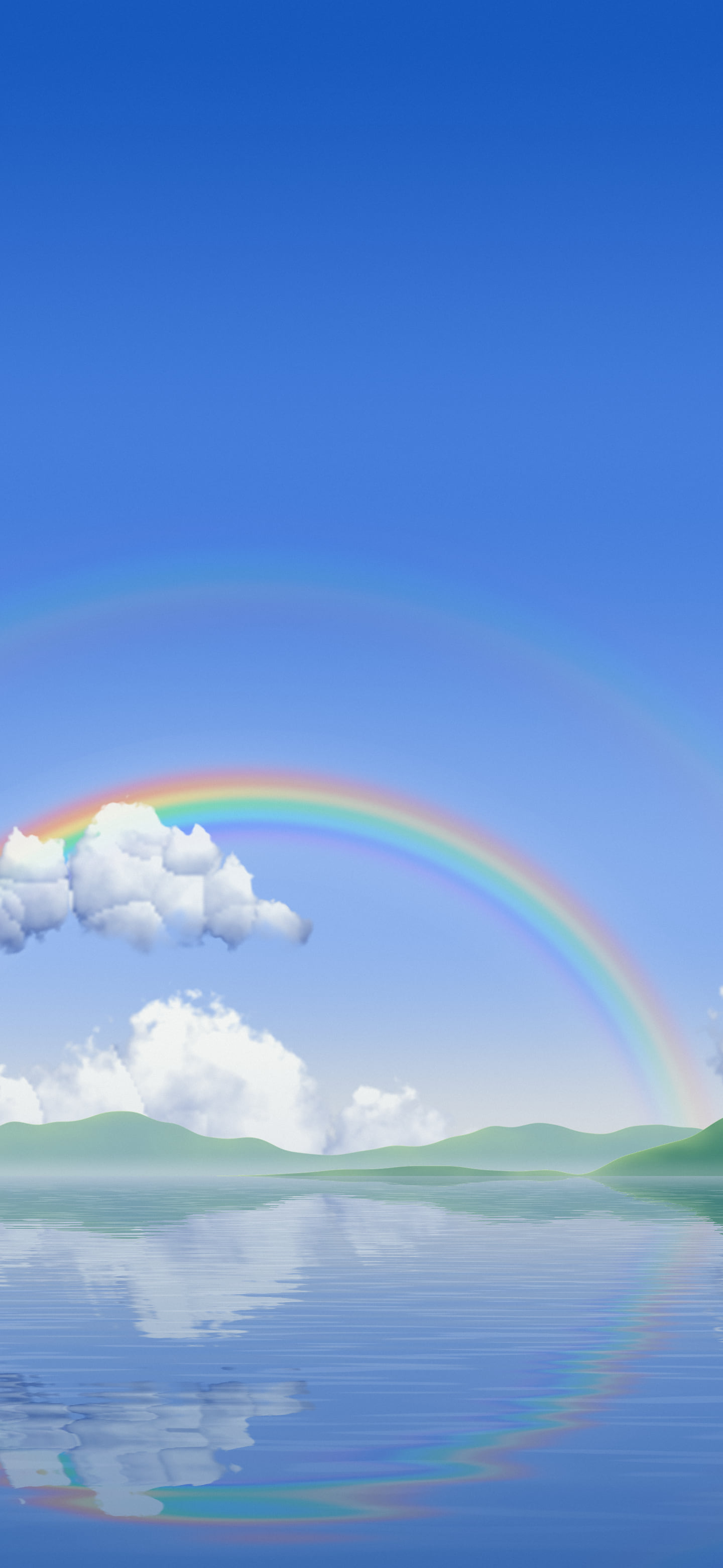 Blue Rainbow Sky wallpaper for iPhone and Android