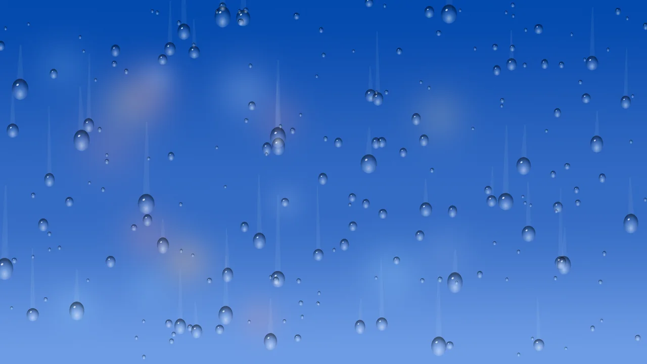 Blue Rainy Window desktop wallpaper in 4K