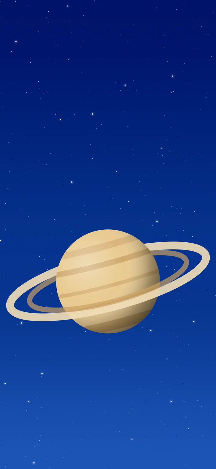 Blue Ringed Planet wallpaper for iPhone and Android