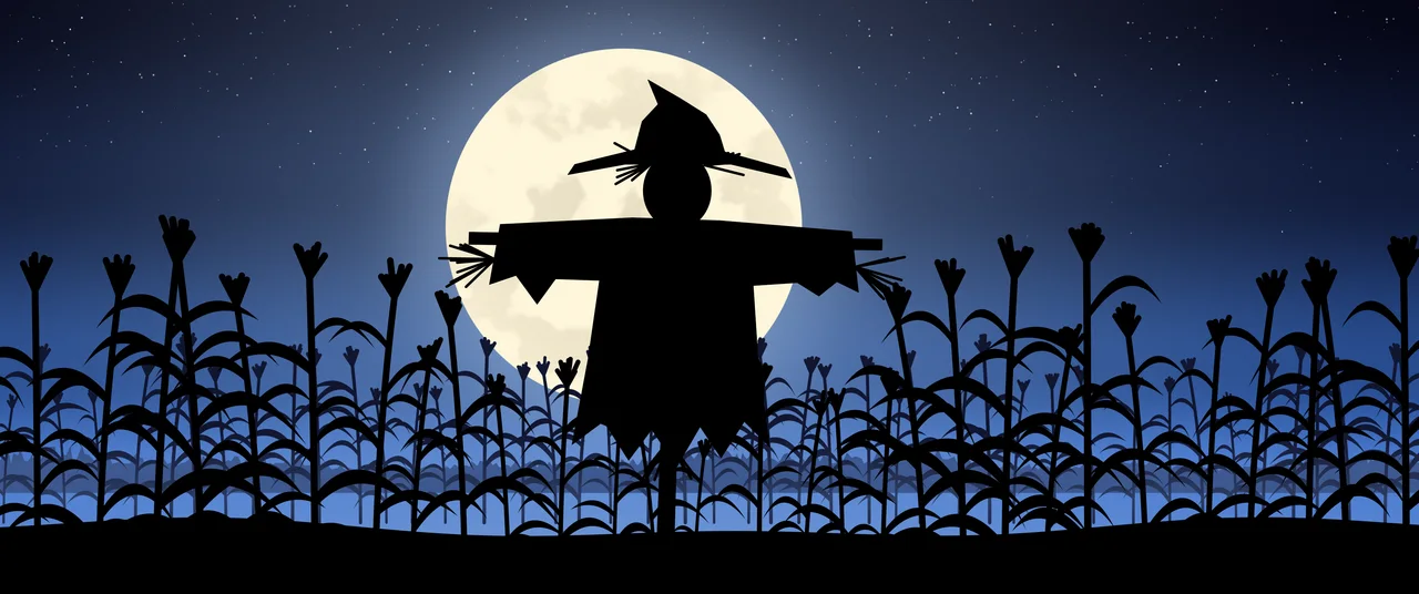 Blue Scarecrow ultrawide wallpaper, 3440 × 1440