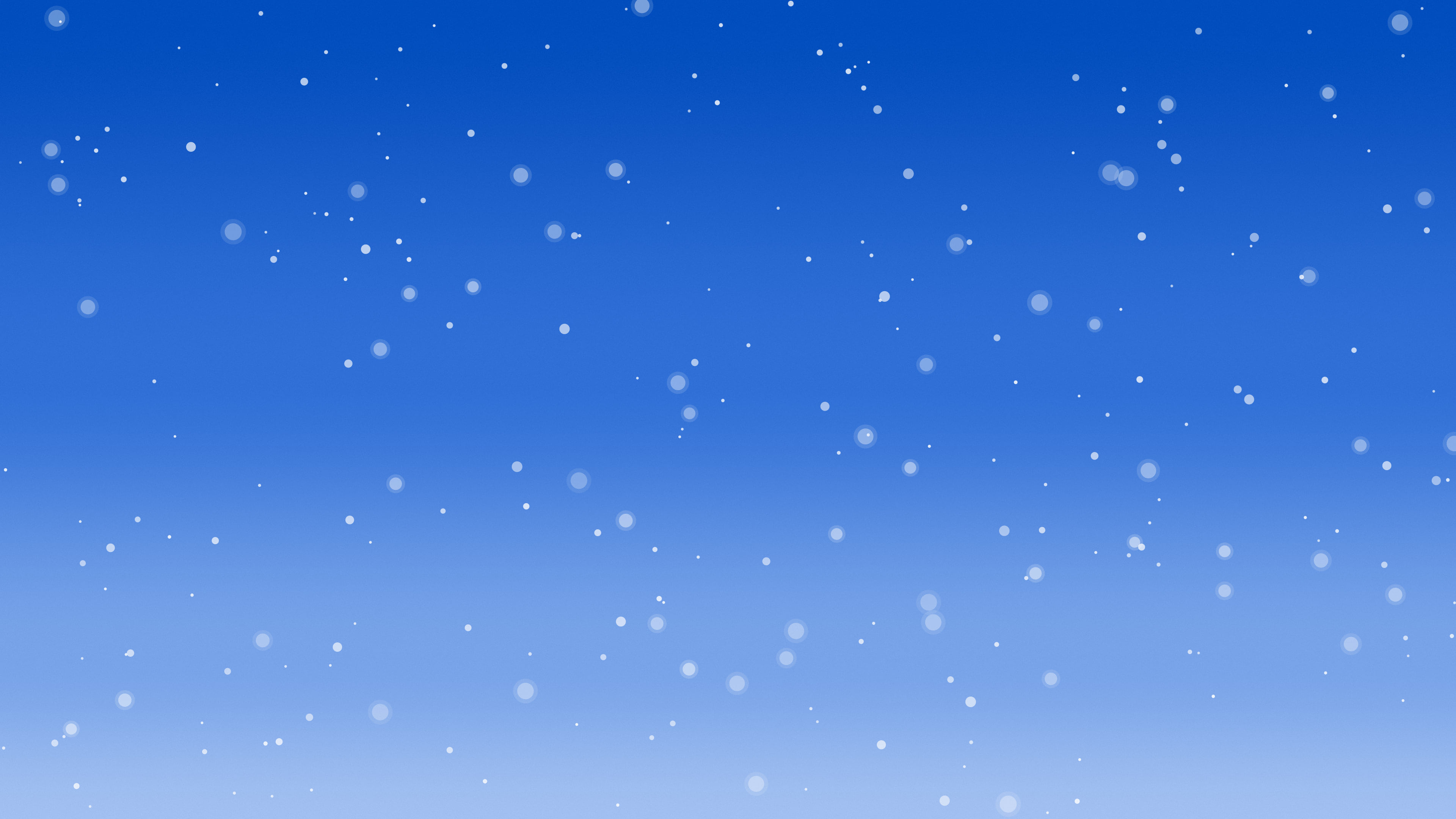 Blue Snowfall desktop wallpaper in 4K