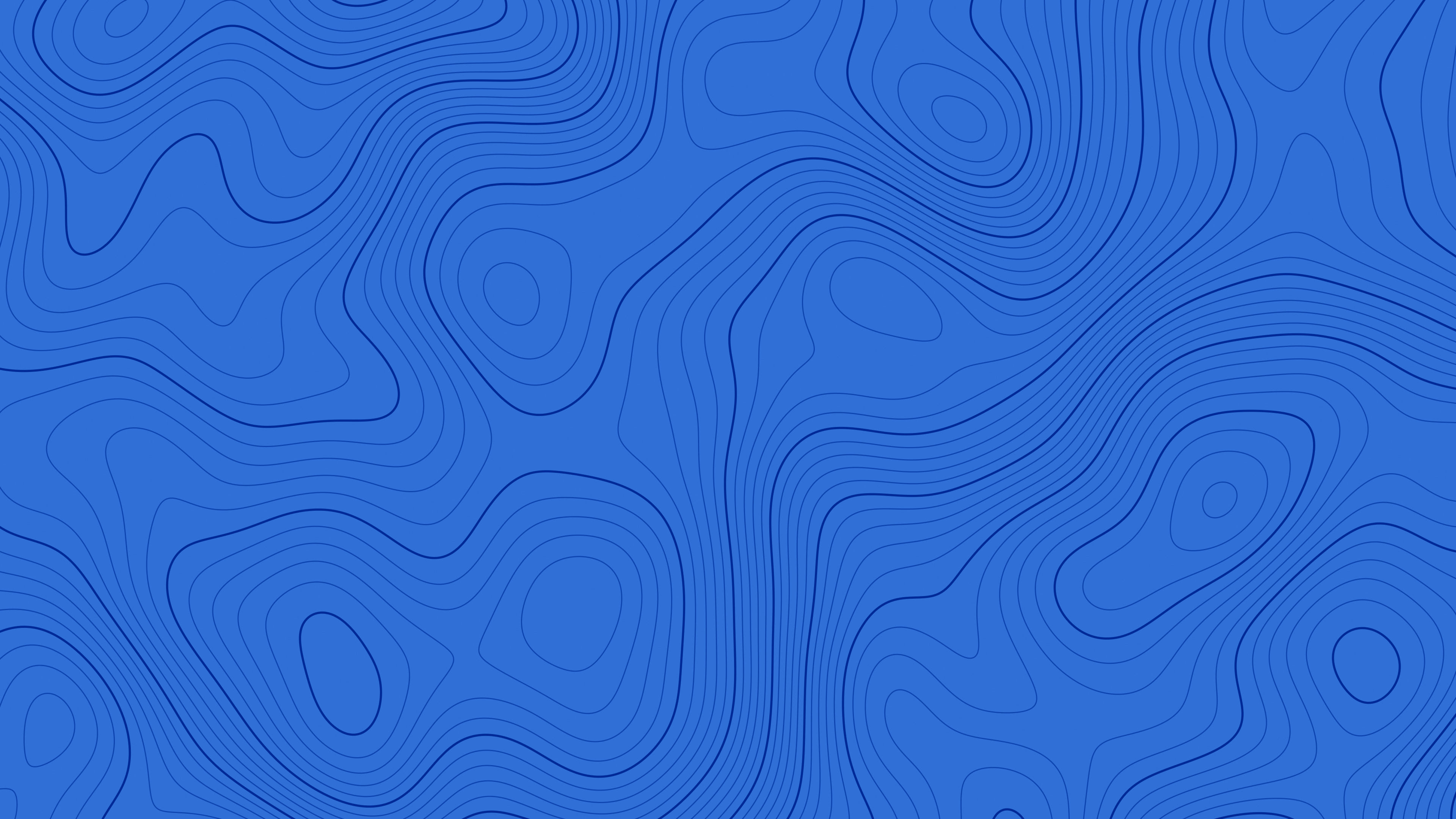 Blue Topographic Line desktop wallpaper in 4K