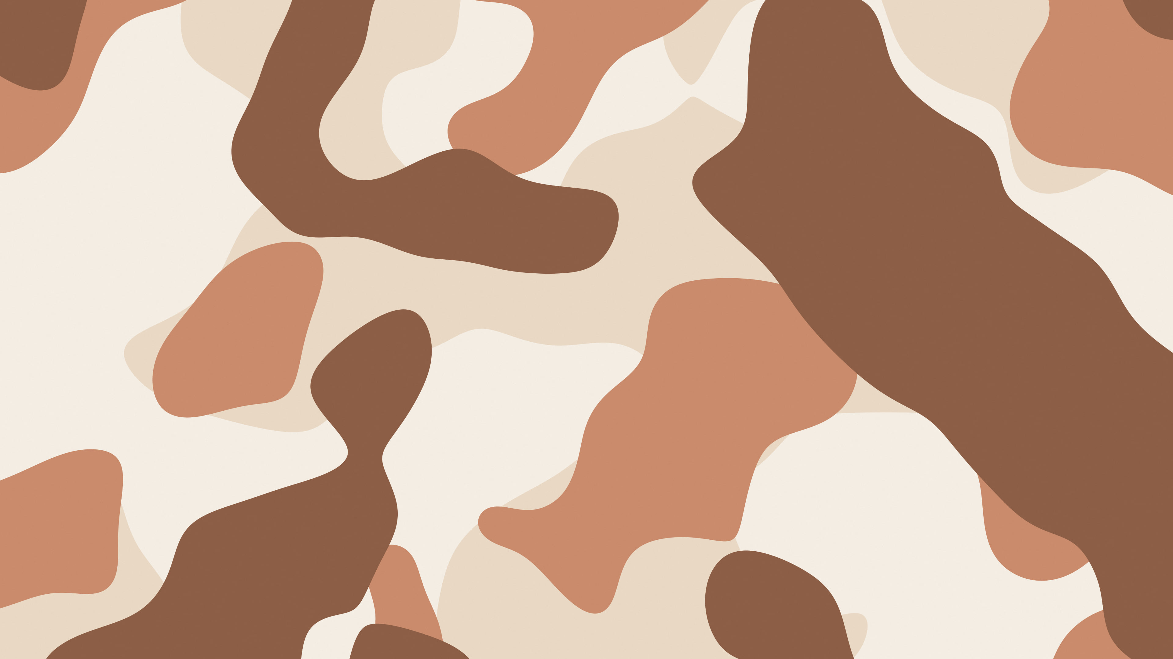 Boho Neutral Camo desktop wallpaper in 4K