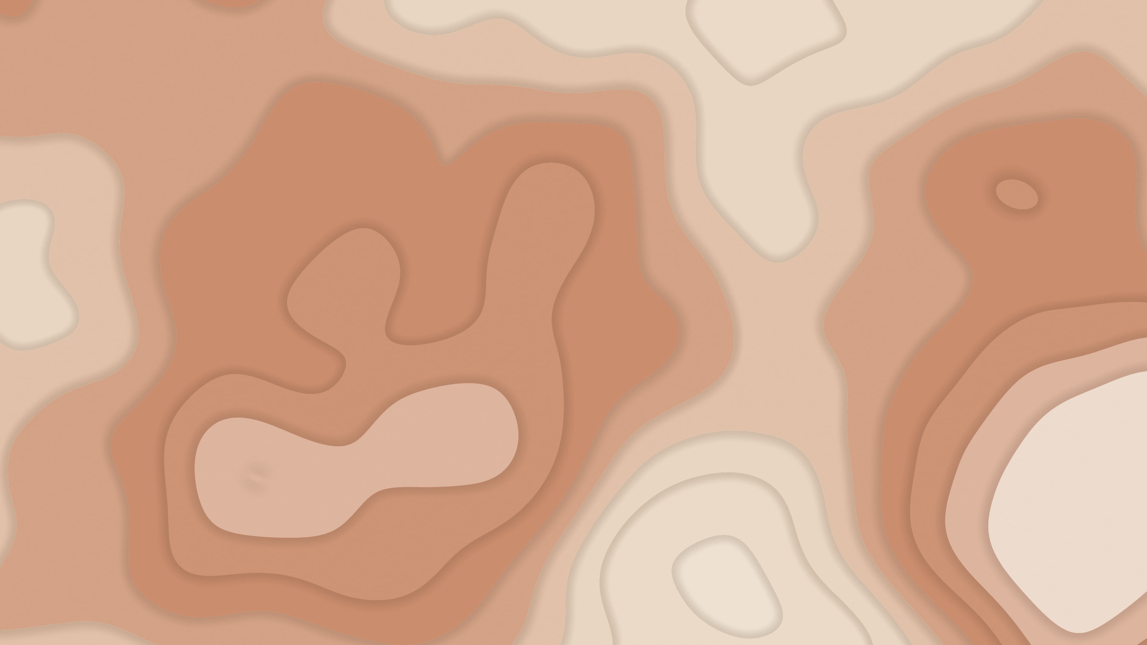 Boho Neutral Layered Topographic desktop wallpaper in 4K