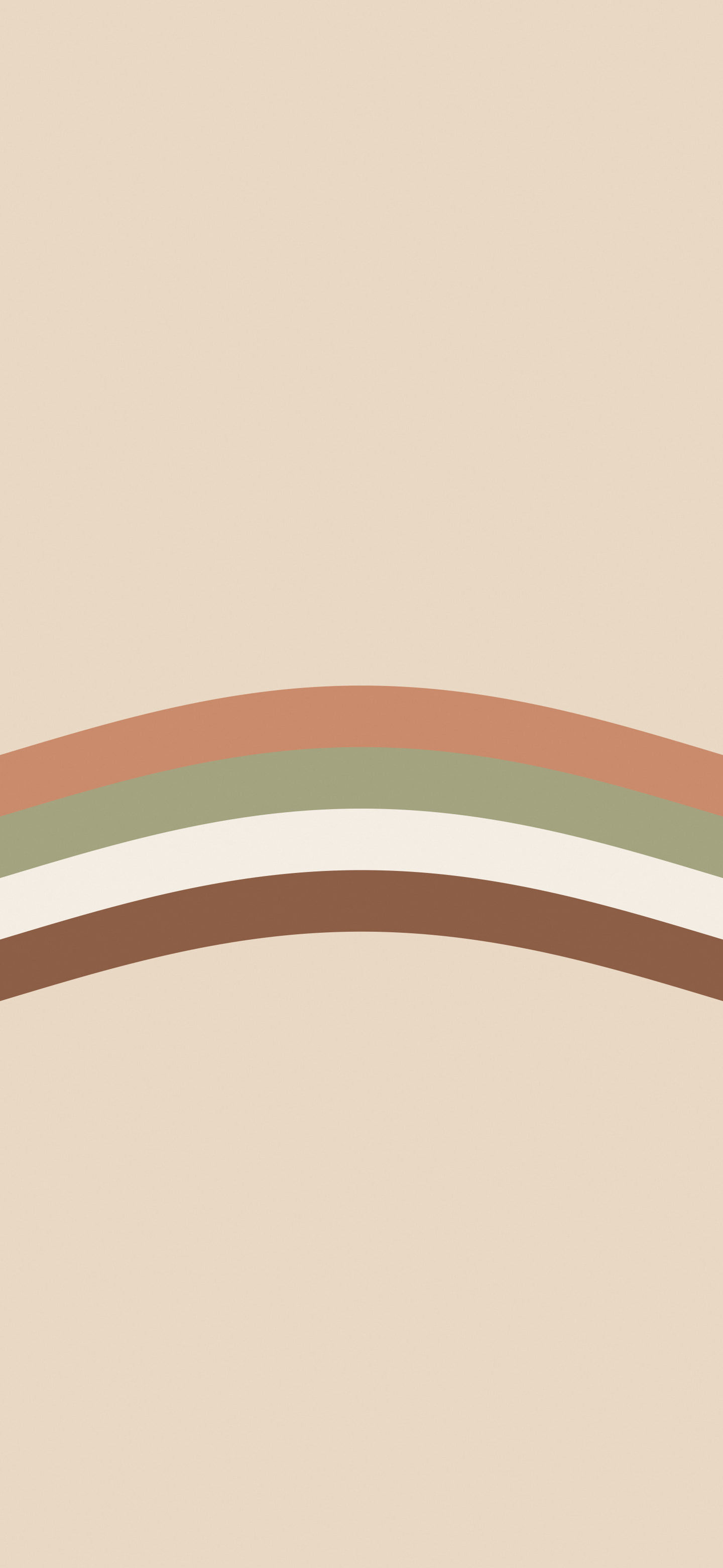 Boho Neutral Retro Stripe wallpaper for iPhone and Android