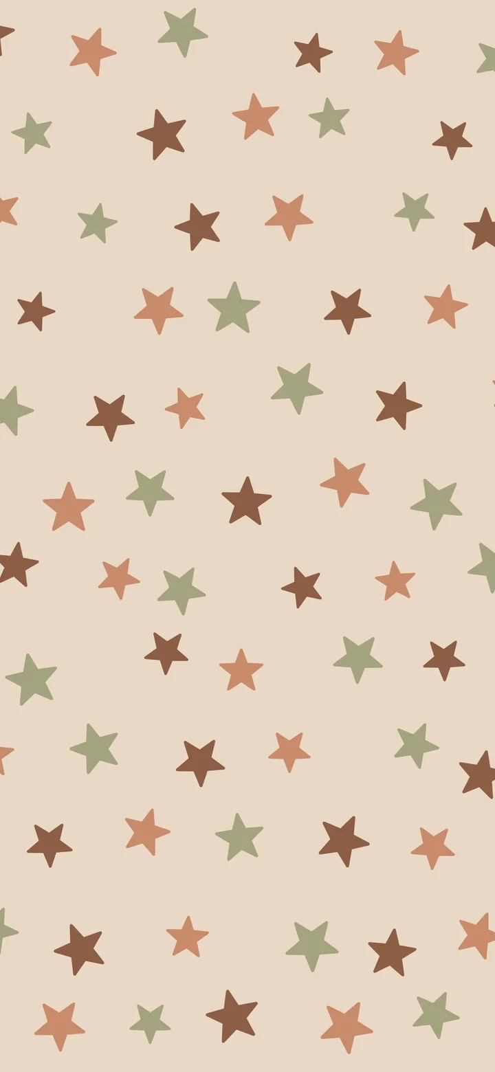 Boho Neutral Star Pattern wallpaper for iPhone and Android