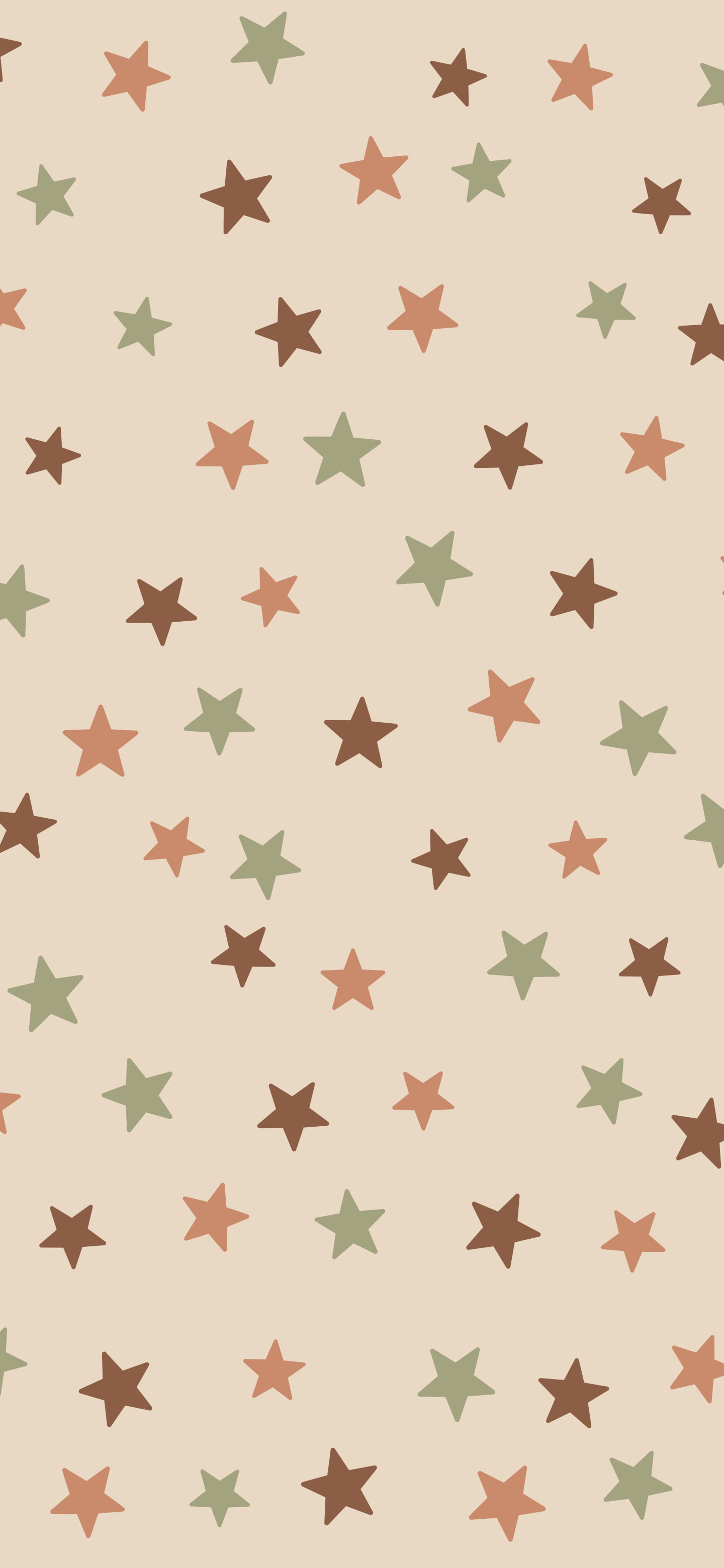 Boho Neutral Star Pattern wallpaper for iPhone and Android